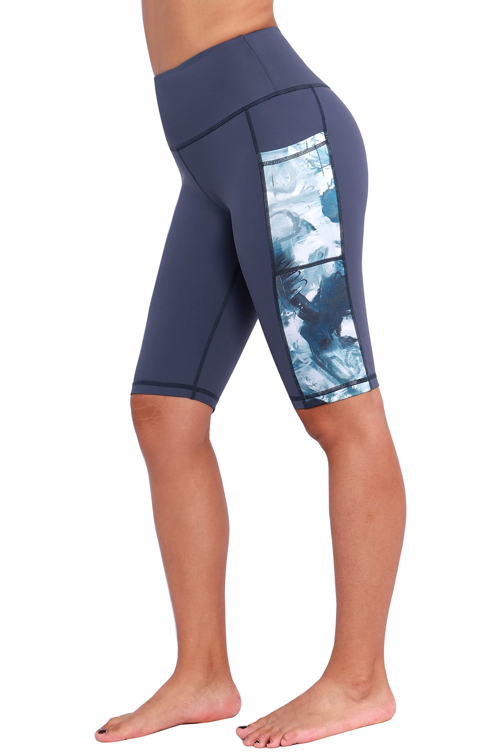 Neonysweets Women's High Waist Yoga Shorts with Pockets - Workout Running Gym Athletic Leggings for Women | Perfect for Yoga, Pilates, Fitness & Lounge Wear