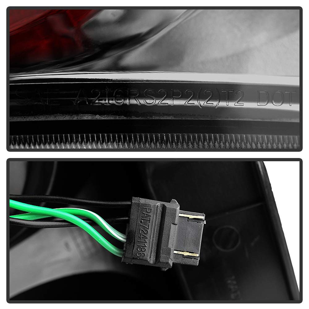 ACANII LED Tail Lights Brake Lamps for 2007-2014 Chevy Suburban Tahoe Yukon - Smoke Lens Style, Enhanced Visibility & Safety for Night Driving & Off-Road Adventures