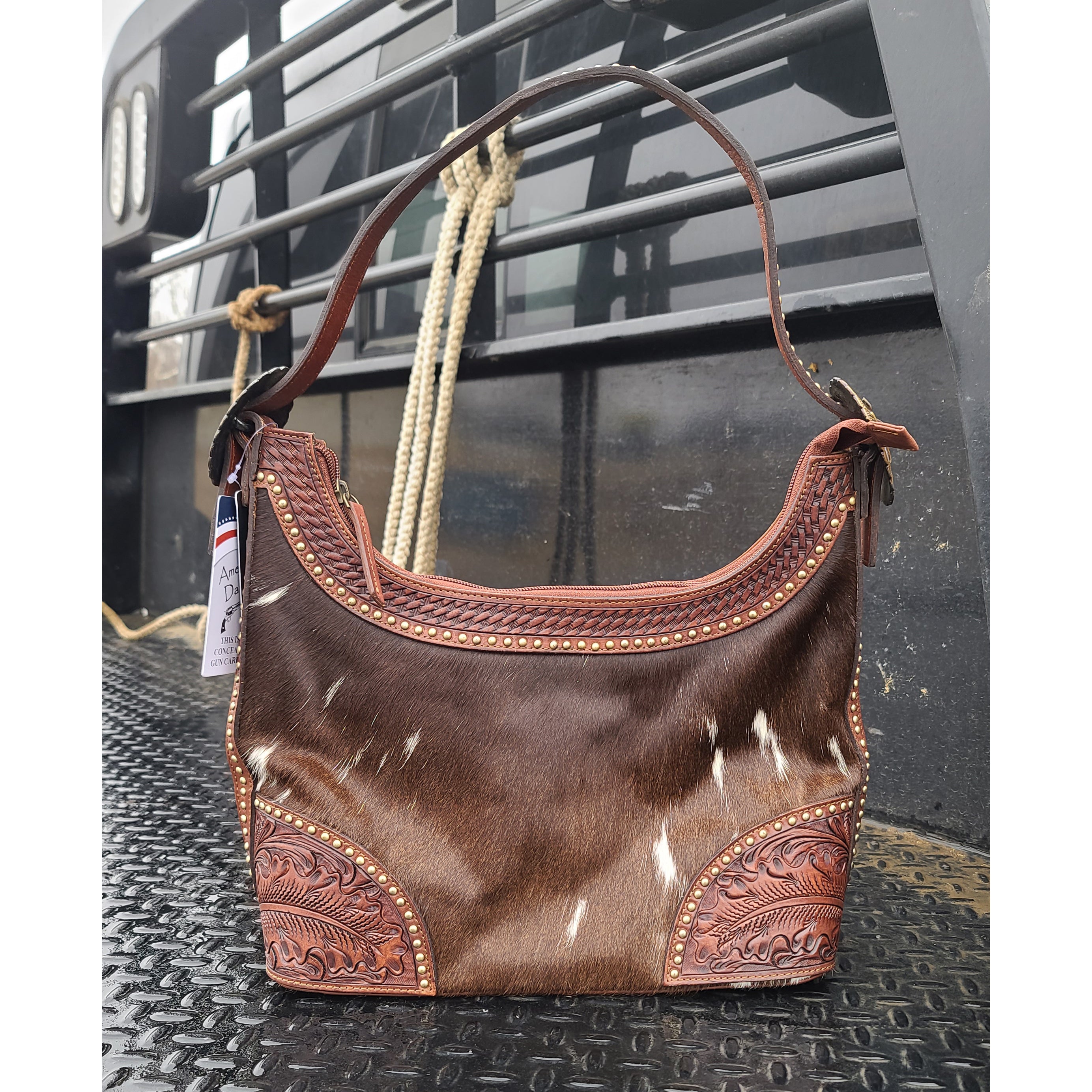 American Darling Genuine Cowhide Shoulder Bag for Women - Stylish Leather Crossbody Purse for Work, Travel & Everyday Use