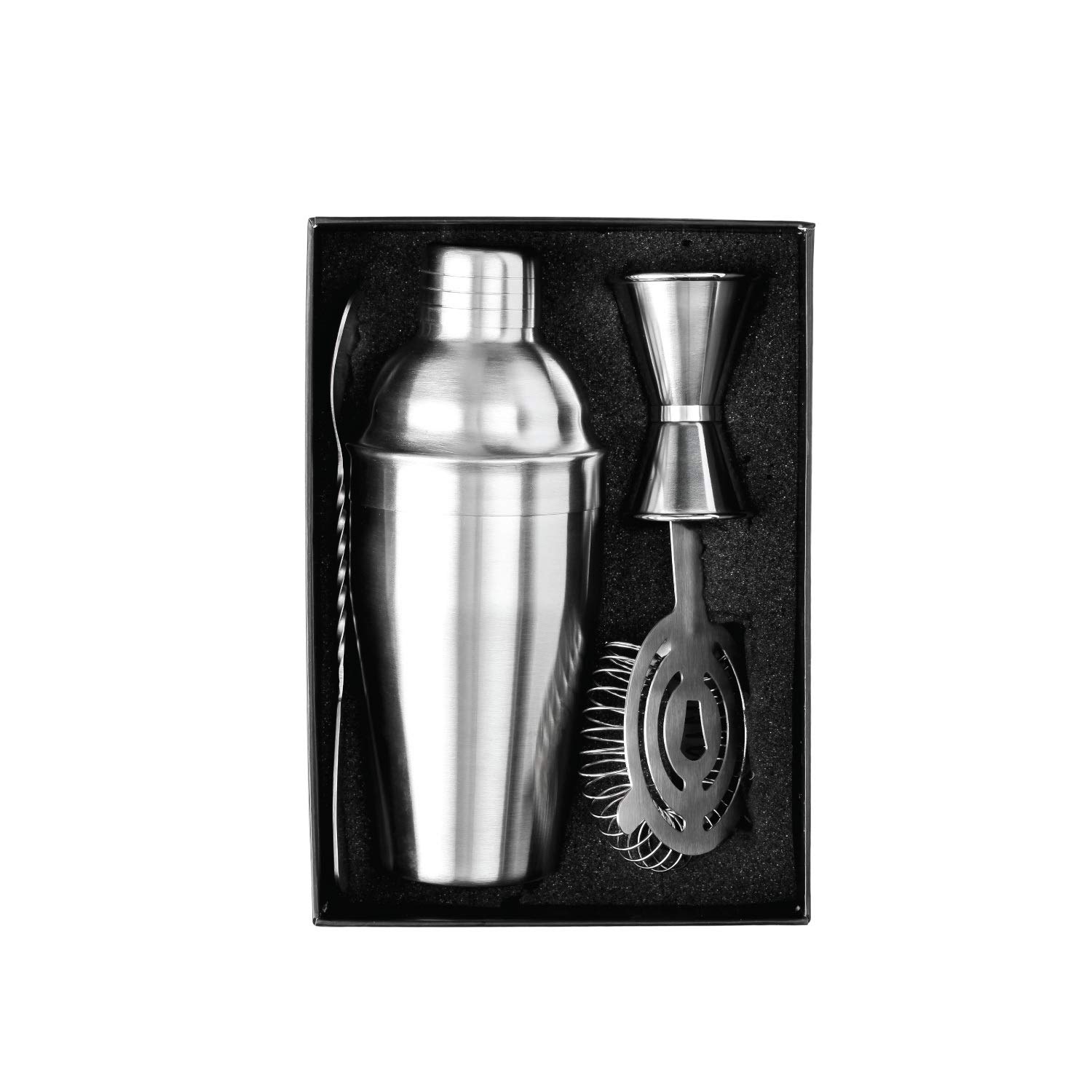 Premium 18 oz Cocktail Shaker Set - 4-Piece Bartender Kit with Martini Shaker, Double-Sided Jigger, Mixing Spoon & Ice Strainer - Perfect for Home Bars, Parties & Professional Mixology (Set of 12)