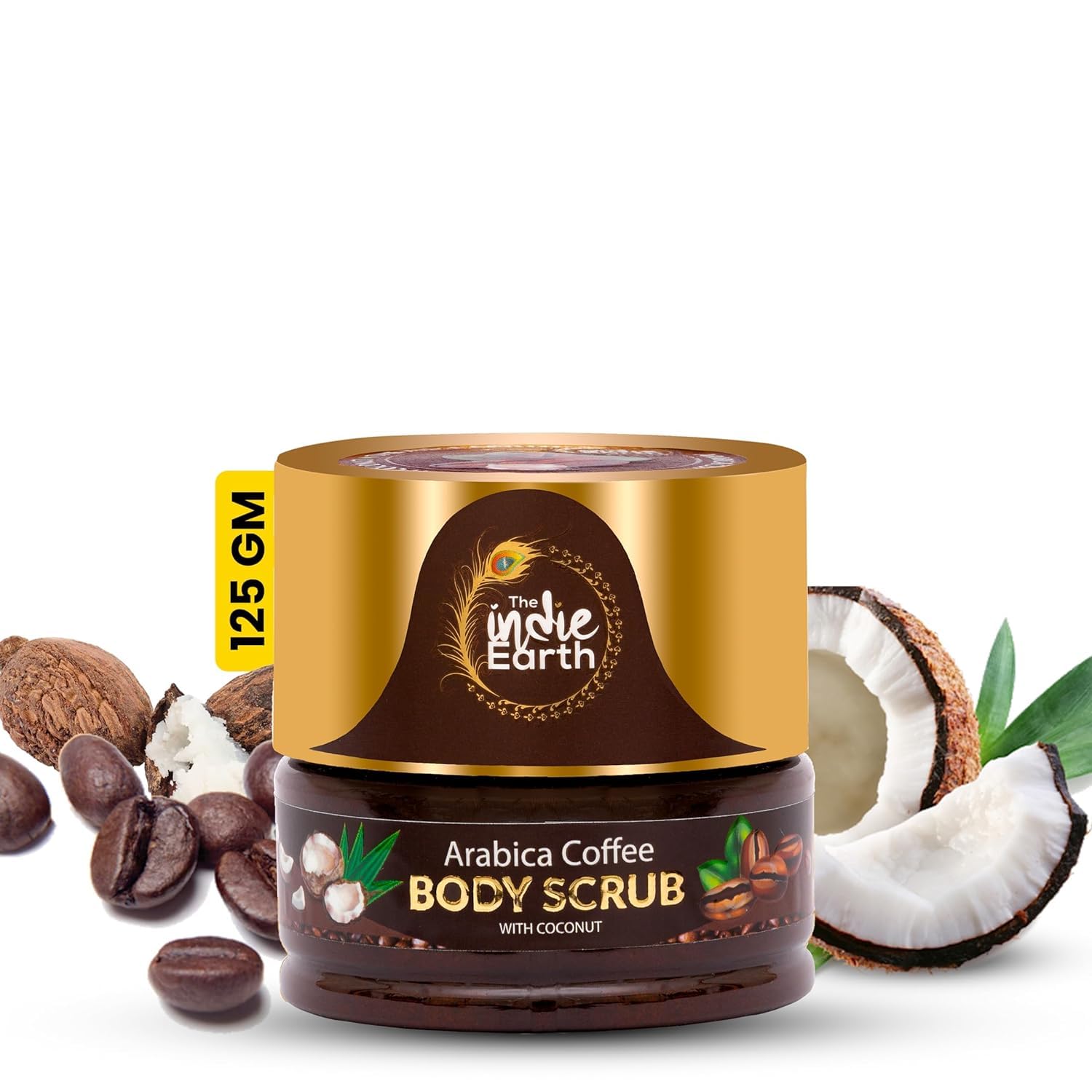 **Arabica Coffee Body Scrub with Coconut & Shea Butter – Exfoliating Scrub for Brighter, Smoother & Radiant Skin – 125g – Perfect for Spa Days & At-Home Skincare Routine**    (如果原始标题中的