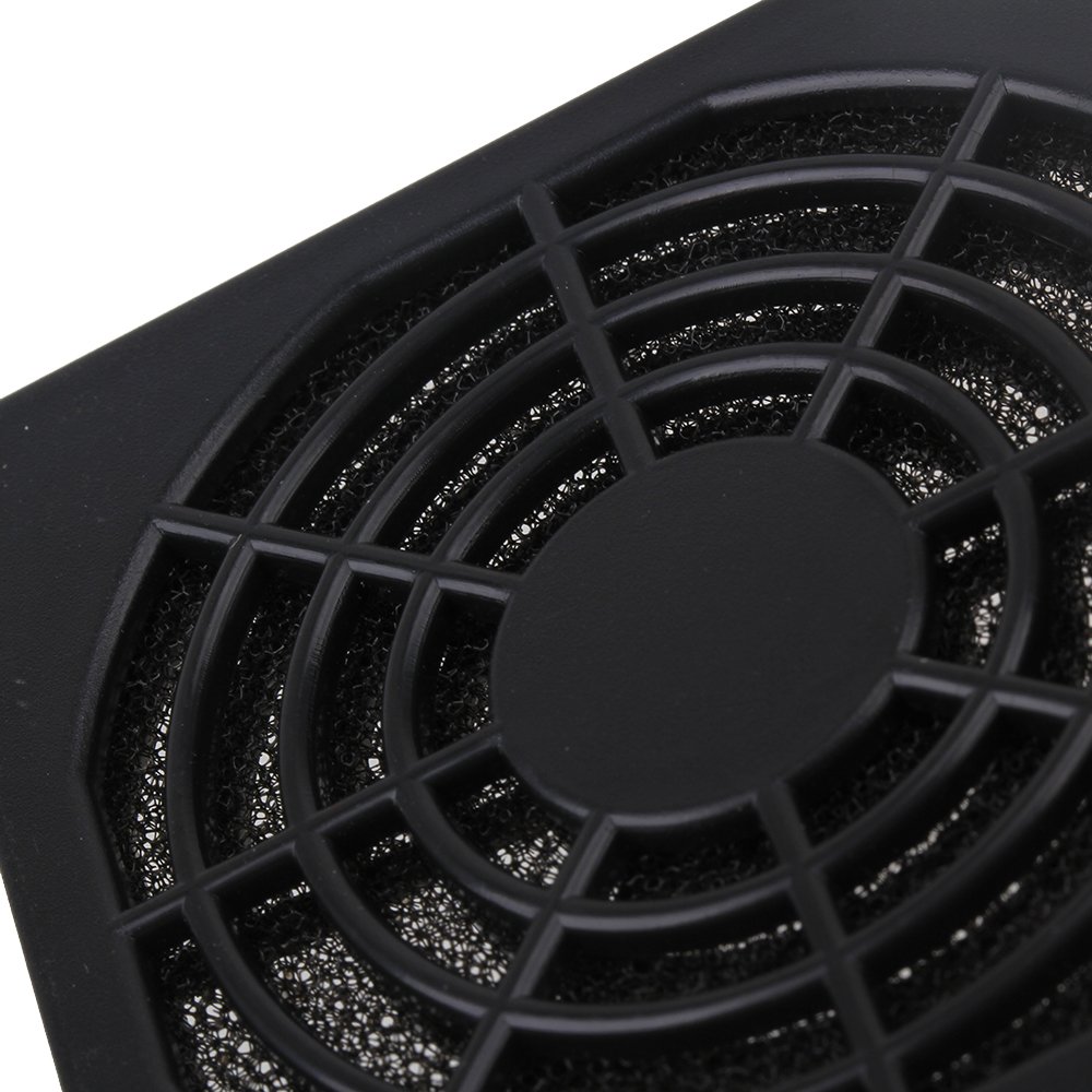 BQLZR 60mm Black Plastic PC Case Fan Filter Guard Grill Cover - 5 Pack for Computer Cooling & Dust Protection - Ideal for Gaming PCs, Servers, and DIY Computer Builds