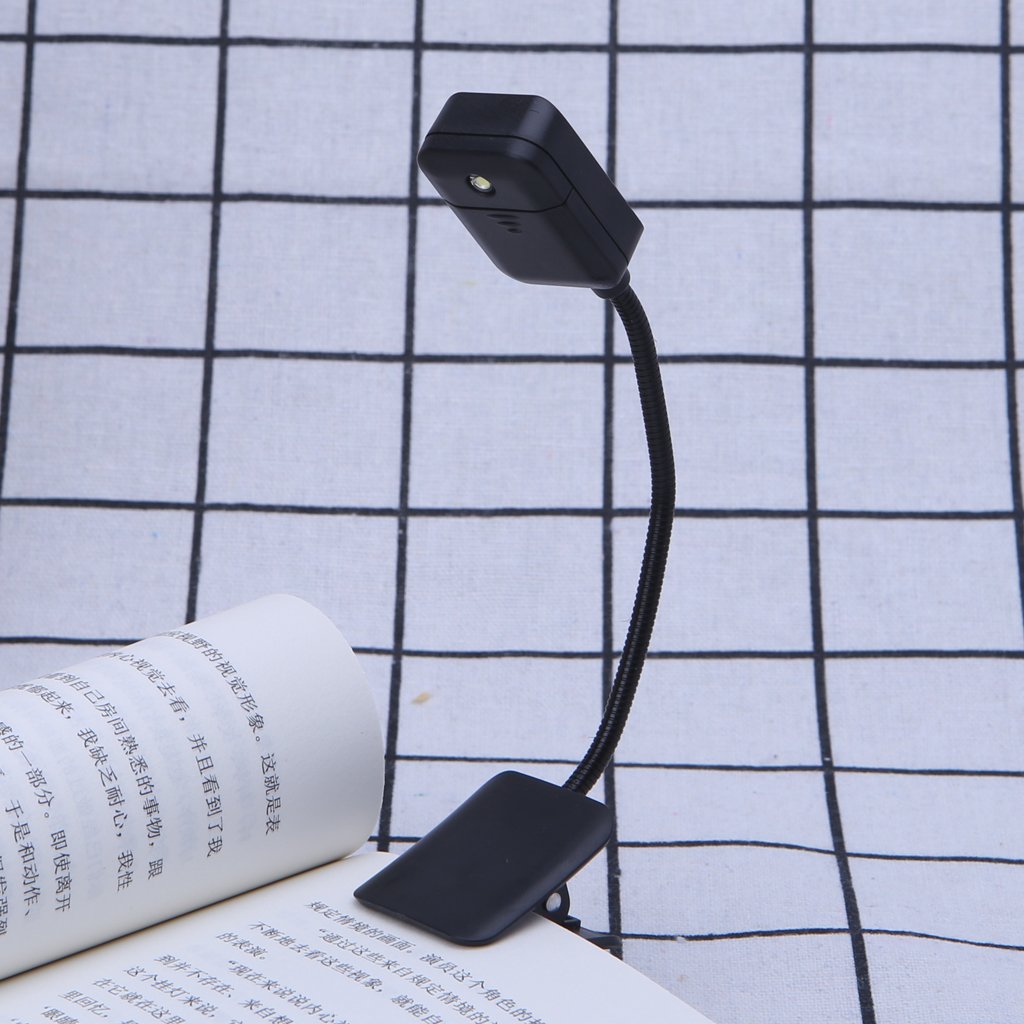 DAIMANPU LED Book Light for Kindle & Notebook - Flexible Clip-On Reading Lamp with Adjustable Brightness - Perfect for Bedtime Reading, Studying & Travel