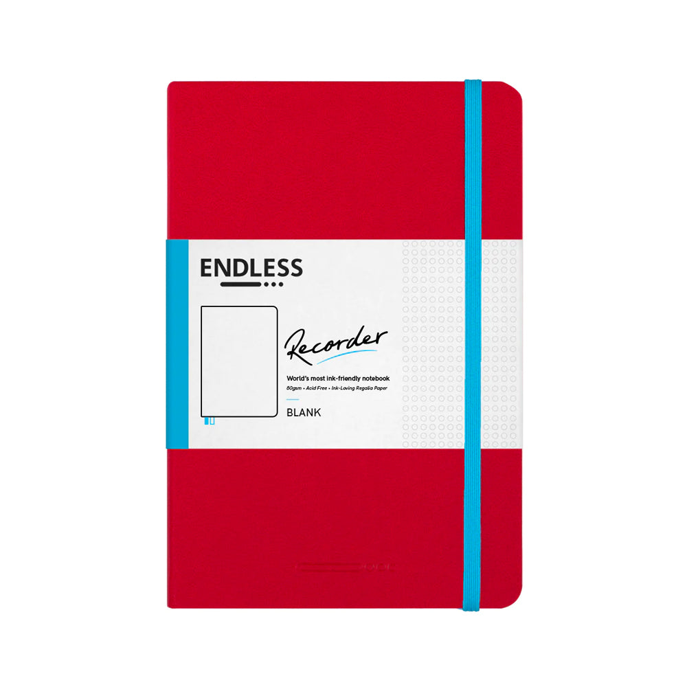 Endless Recorder Notebook A5 Crimson Sky - Premium Lined Journal for Writing, Sketching & Note Taking - Perfect for Students, Professionals & Creative Minds - Ideal for Office, School & Travel Use