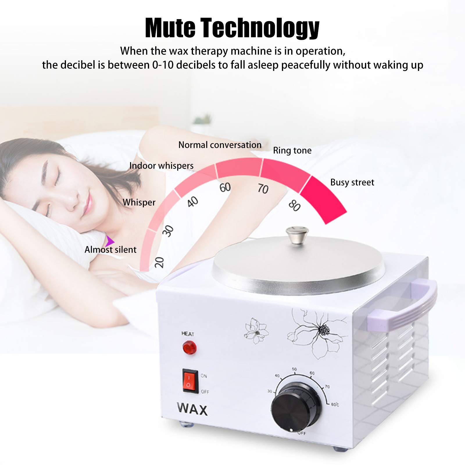 Professional Electric Wax Warmer for Hair Removal - Adjustable Temperature Wax Melt Heater Pot for Salon & Home Use - Ideal for Men & Women Waxing (Legs, Arms, Bikini Line & Facial Hair)