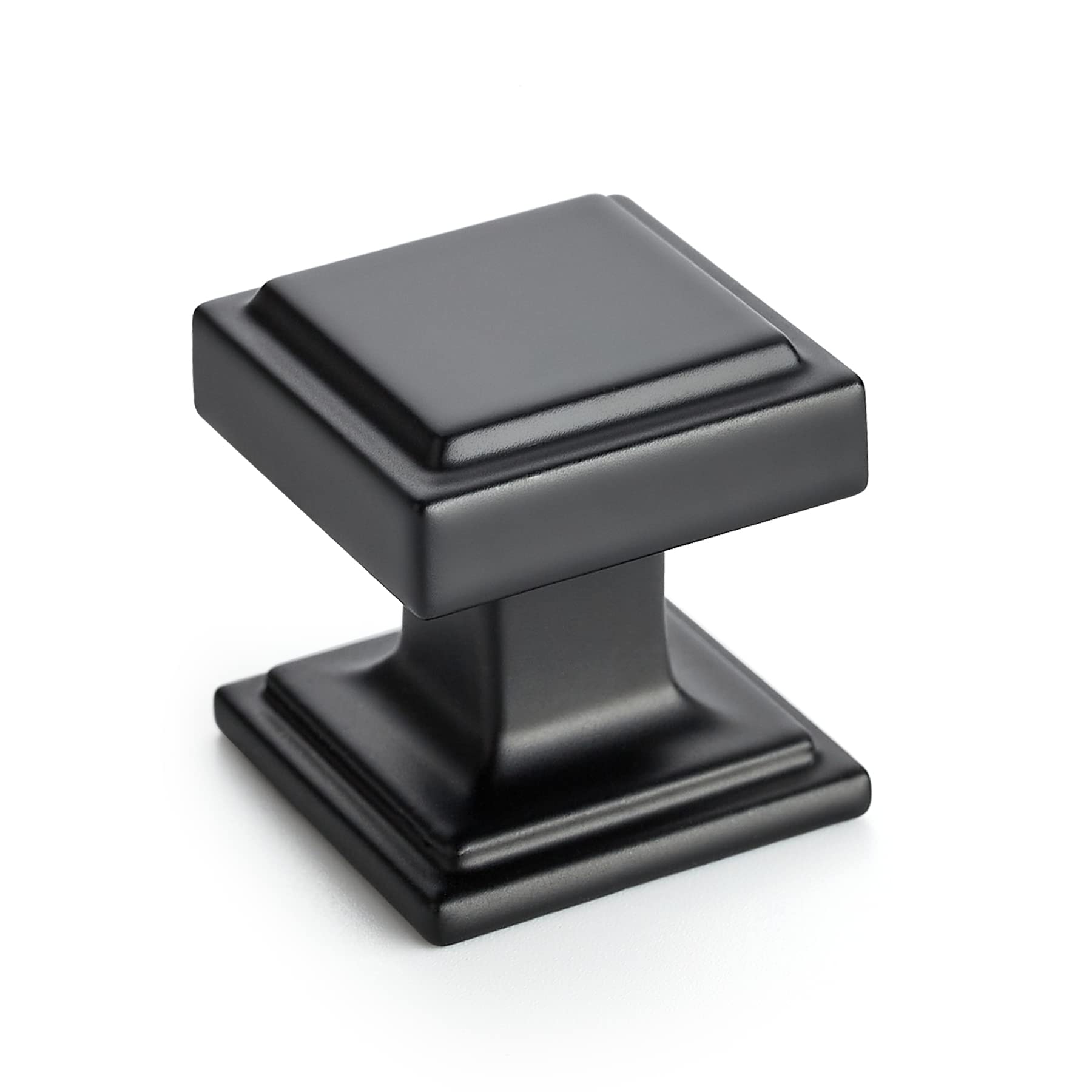 30 Pack Matte Black Square Cabinet Knobs - Home Expert Kitchen & Drawer Pulls for Cabinets, Drawers & Closet Doors | Durable Hardware for Modern Home, Office & DIY Renovation Projects