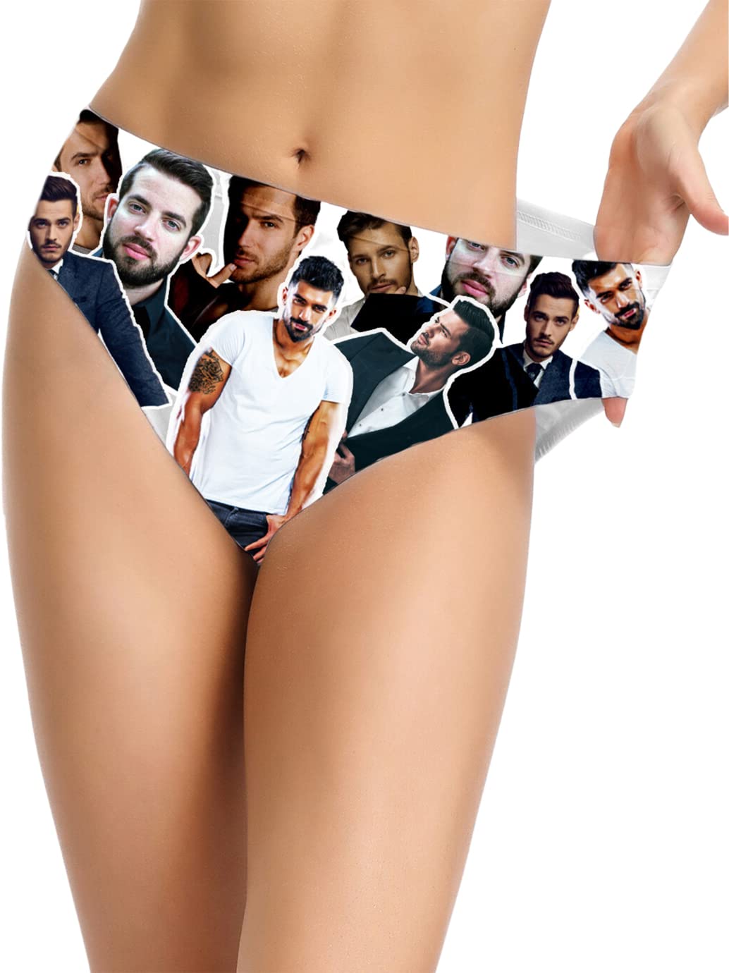 Custom Printed Photo Panties - Personalized with 6 Photos | Sexy, Fun & Funny Underwear Gift for Her | Perfect for Anniversaries, Bachelorette Parties & Romantic Gifts