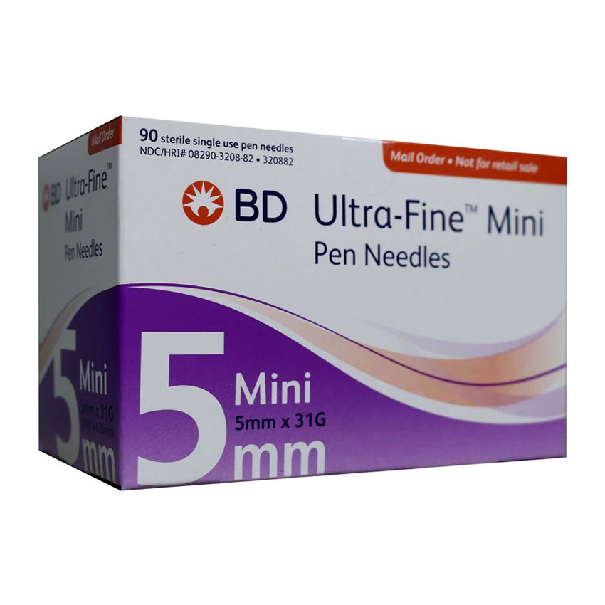 Ultra Fine Mini Medical Pen Needles - High Quality Diabetic Insulin Syringe Needles for Pain-Free Injection | Perfect for Diabetes Care, Travel & Daily Use