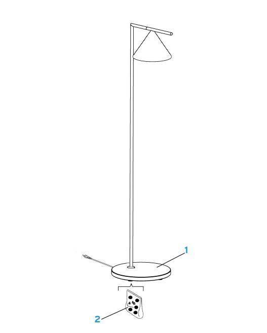 Captain Flint Modern Floor Lamp - Adjustable LED Standing Light for Living Room, Bedroom & Office - Stylish Home Decor Lighting for Reading & Relaxation