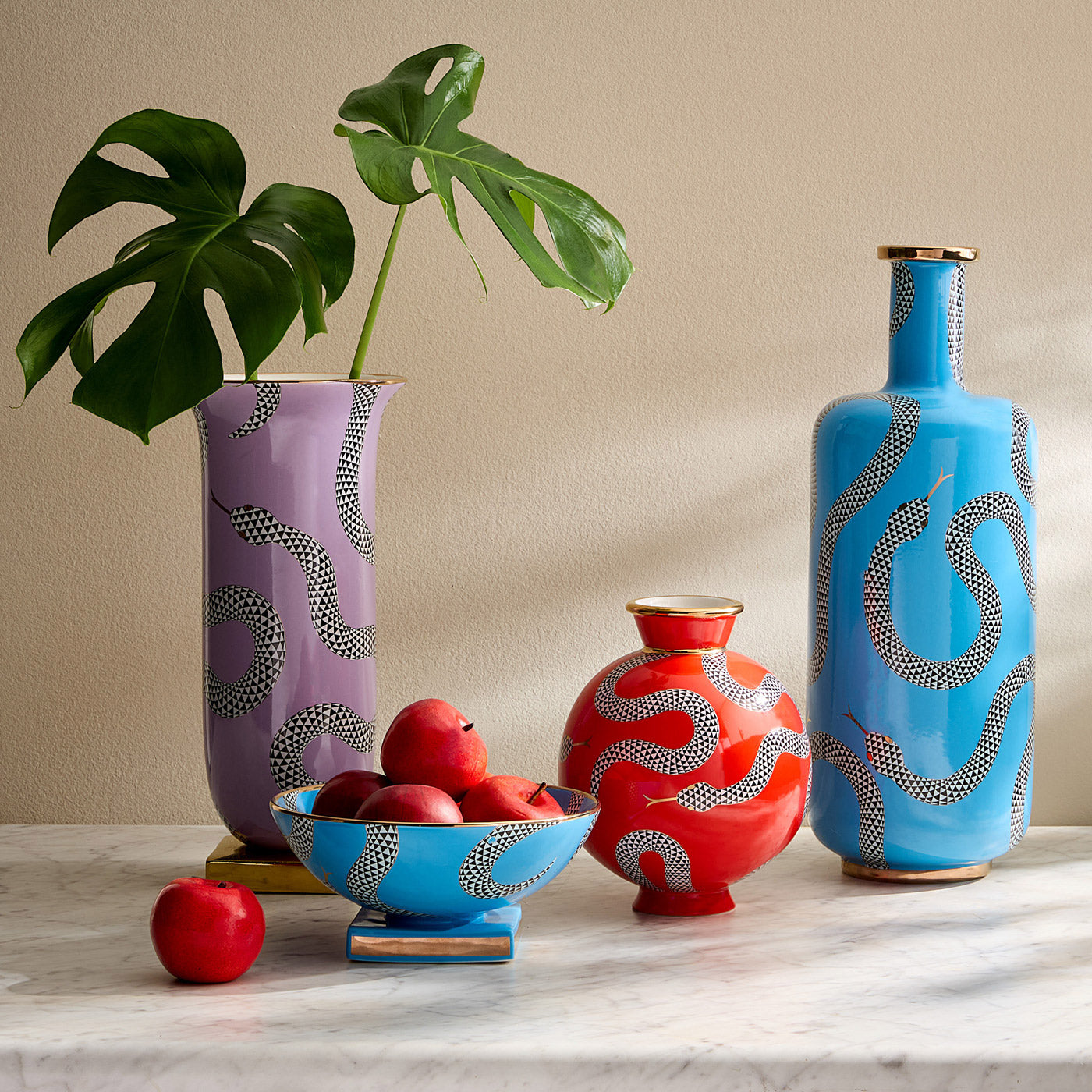Eden Tall Flared Vase - Elegant Decorative Ceramic Flower Vase for Home Décor, Wedding Centerpieces & Modern Interior Design