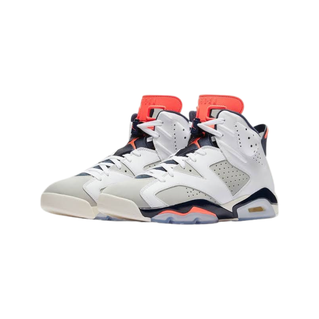 Air Jordan 6 Retro Tinker White Infrared 23 Black Neutral Grey Basketball Shoes - Men's Sneakers for Streetwear & Casual Style