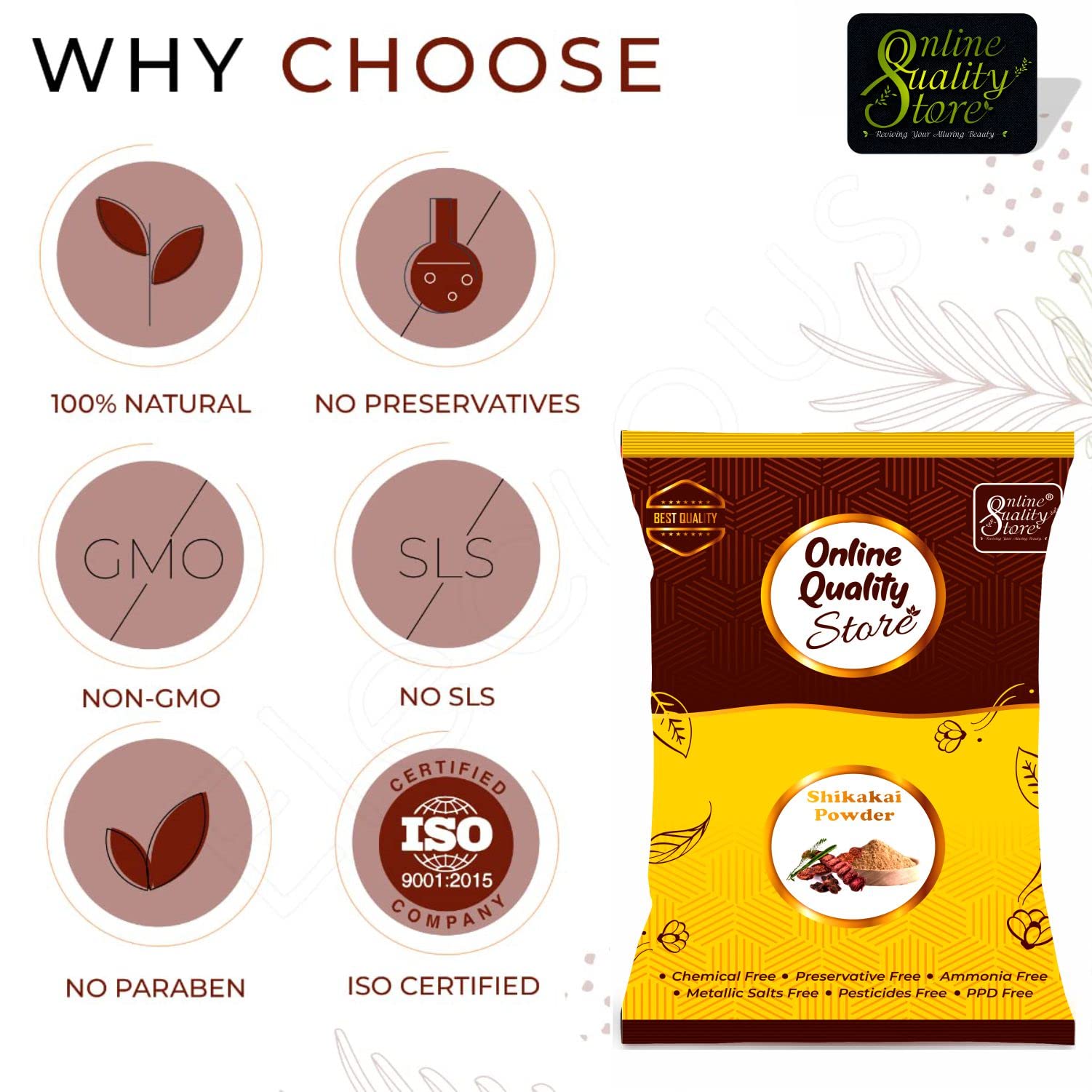 Premium Shikakai Powder for Hair Growth & Scalp Care - 300g | Natural Ayurvedic Hair Treatment for Shine & Strength | Perfect for DIY Hair Masks & Organic Hair Care Routine
