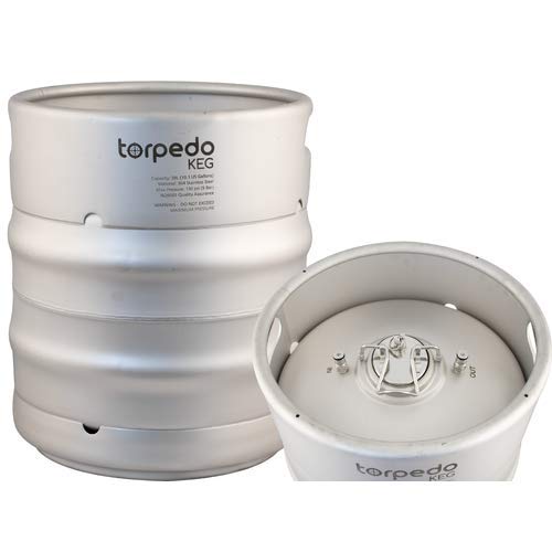 10 Gallon Stainless Steel Stackable Ball Lock Corny Keg for Homebrew Beer, Soda & Cold Brew - Perfect for Home Bars, Parties & Commercial Use