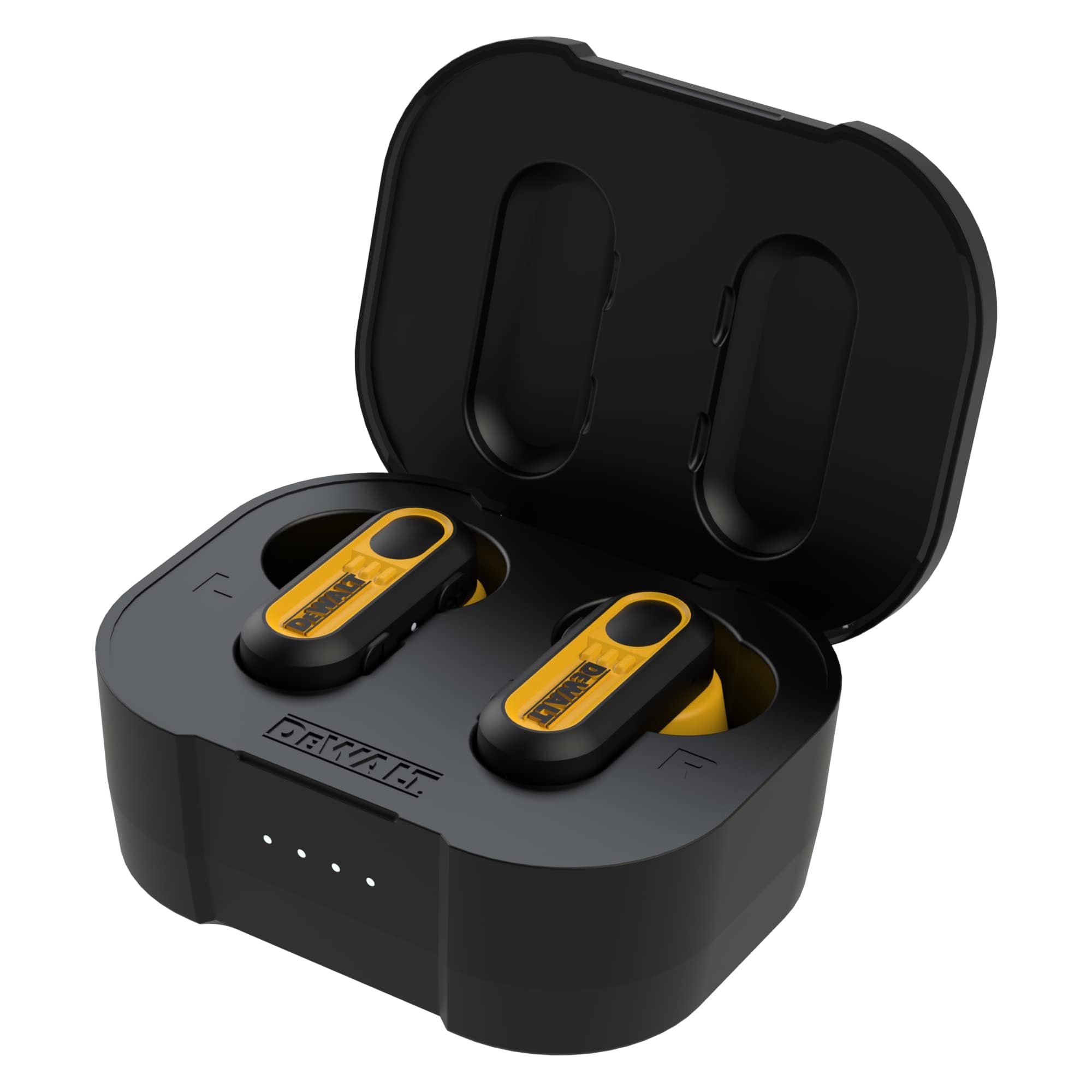 DEWALT Ultimate Jobsite Audio Bundle – Wireless Earbuds, Clip-On Speaker & Neckband Earphones for Construction, Woodworking & Outdoor Work – Durable Bluetooth Headphones for Professionals