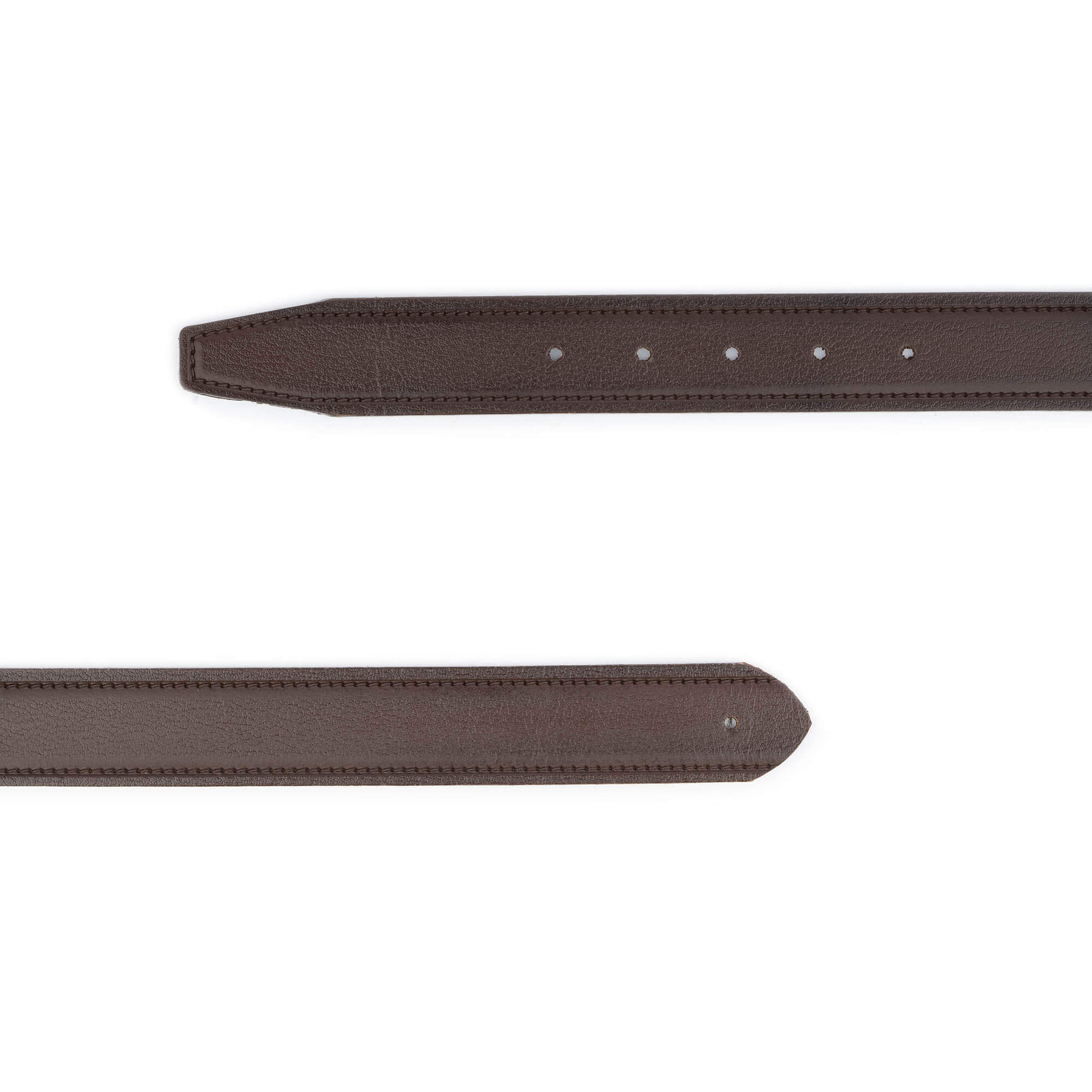 Genuine Dark Brown Leather Belt for Men - Replacement Strap Compatible with Ferragamo Buckles | Perfect for Office, Formal Wear & Everyday Fashion