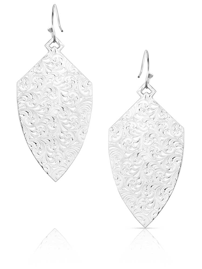 Montana Silversmiths AMER6059 Southwest Aura Sterling Silver Earrings for Women | Handmade in USA | Perfect for Western Fashion, Boho Style & Special Occasions