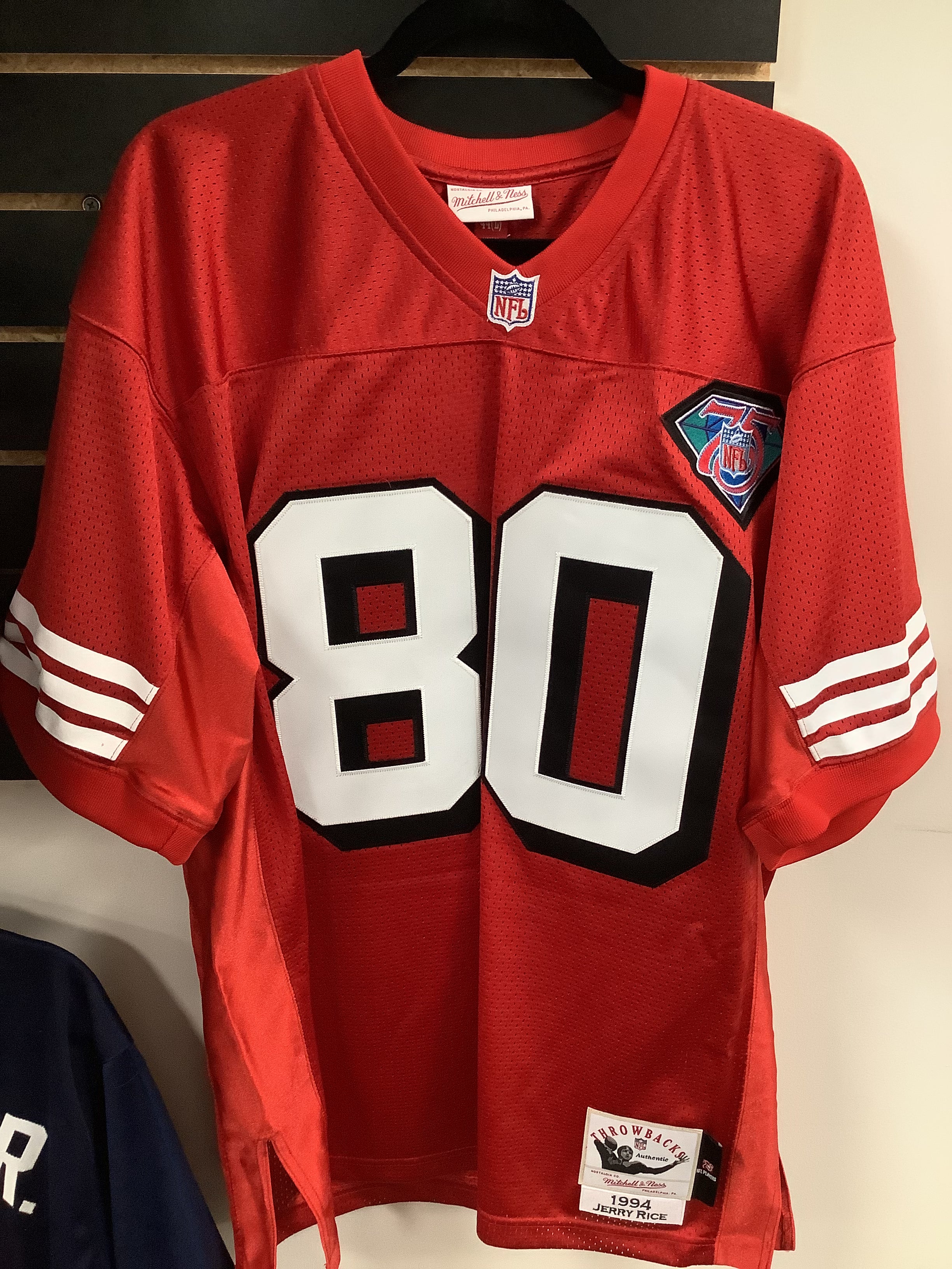 Authentic Jerry Rice San Francisco 49ers Autographed Red Mitchell & Ness Jersey with HOF 2010 Inscription - Perfect for NFL Collectors, Sports Memorabilia Fans, and 49ers Enthusiasts