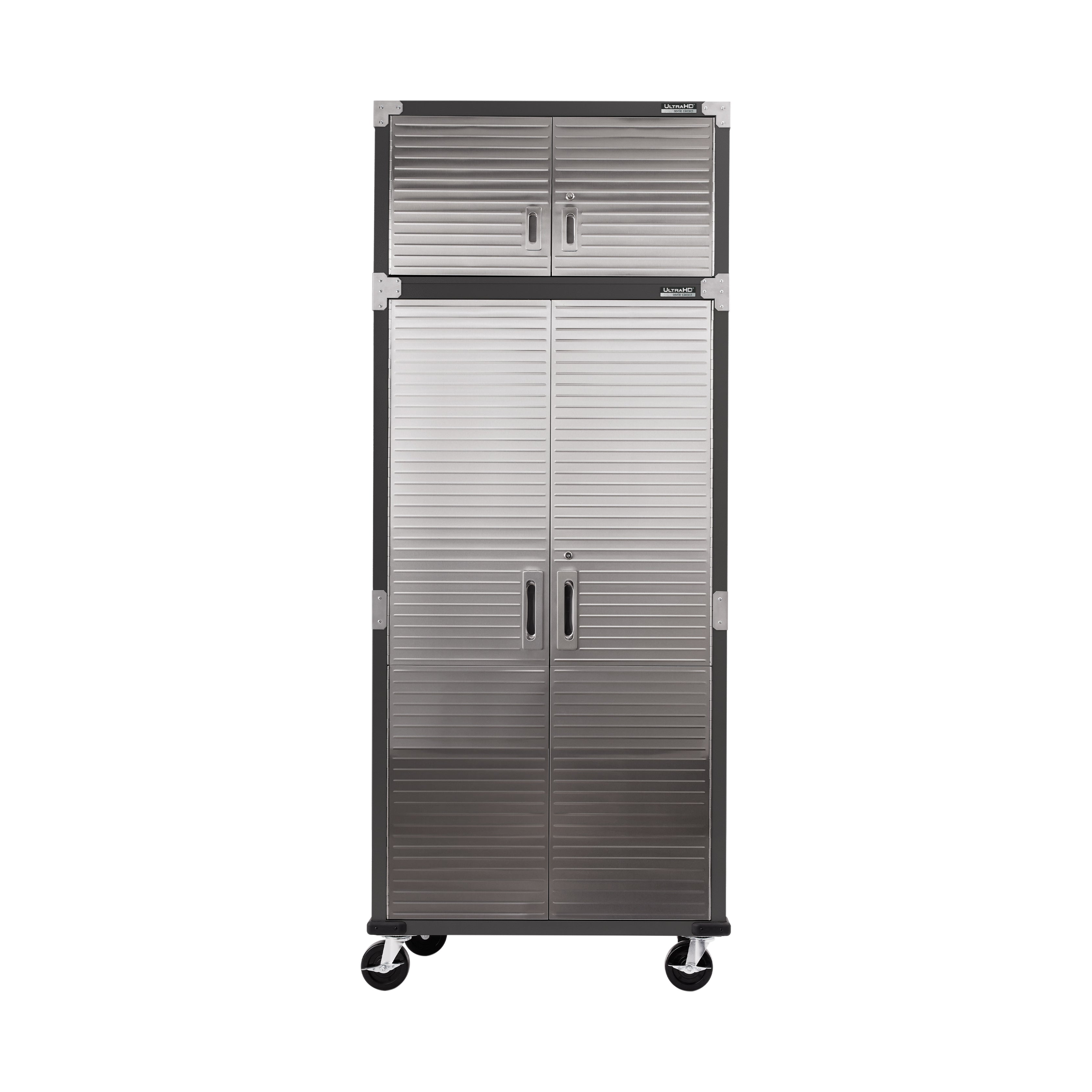 UltraHD® Stacking Top Cabinet in Graphite - Space-Saving Storage Solution for Kitchen, Bathroom & Office Organization