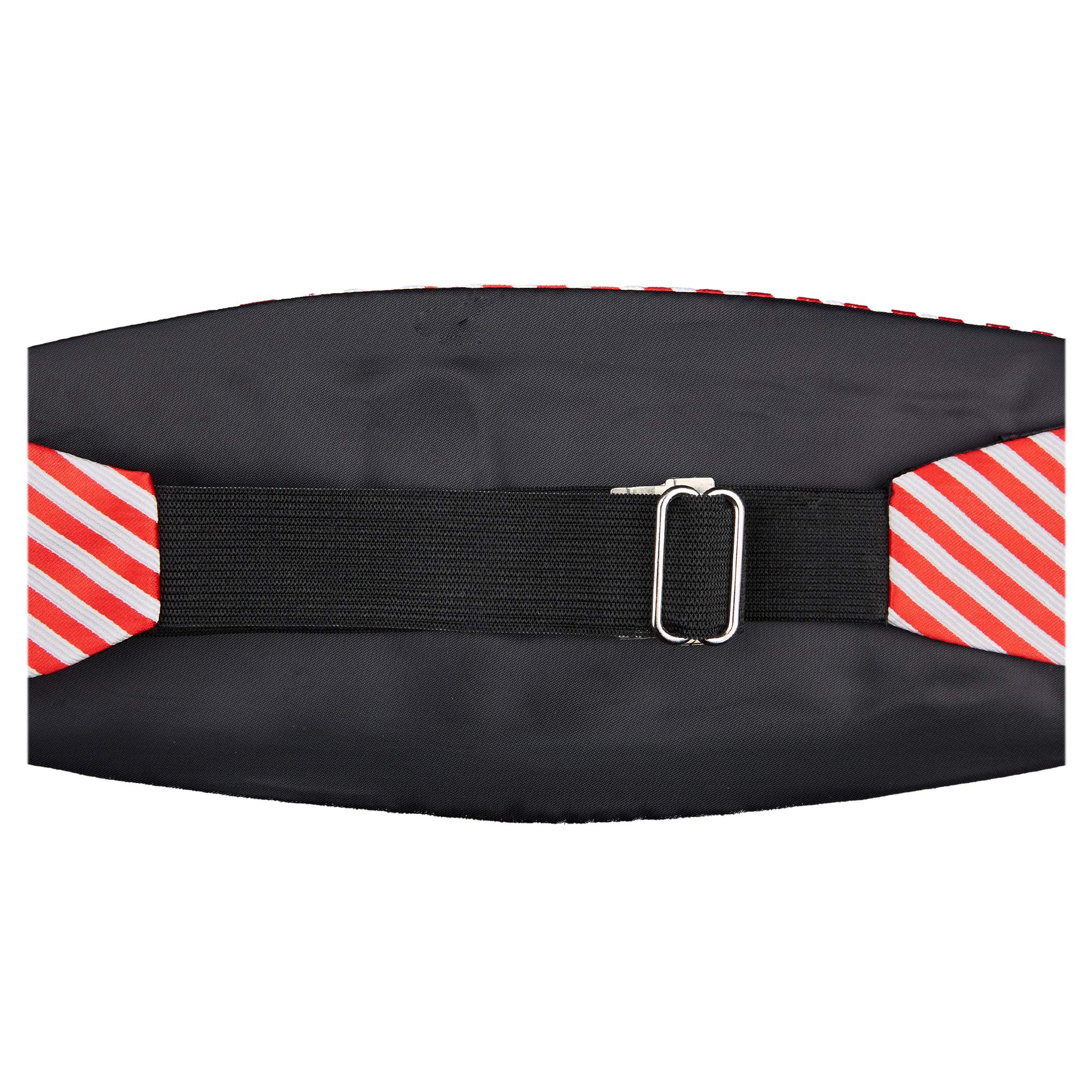 Jacob Alexander Boys' Candy Cane Red & White Striped Cummerbund - Formal Wear Accessory for Weddings, Christmas Parties & Holiday Events
