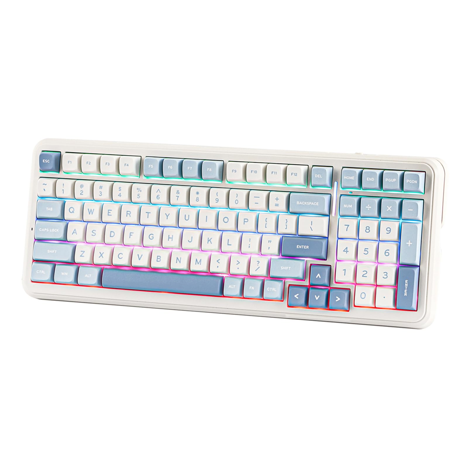 MCHOSE K99 96% Wireless Gaming Keyboard - Gasket Mount Mechanical Keyboard with BT5.0/USB-C/2.4GHz Connectivity | 6-Layer Padding, 6000mAh Battery, Hot-Swappable Switches, NKRO | Compatible with Windows/Mac/Linux | Perfect for Esports, Office Work & Home Gaming Setup