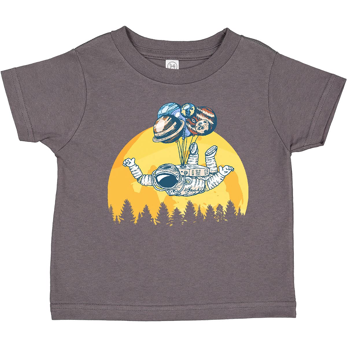 Inktastic Astronaut Moon Space Travel Toddler T-Shirt - Cute Space-Themed Tee for Kids, Boys & Girls - Perfect for Playdates, School & Space-Themed Birthday Parties