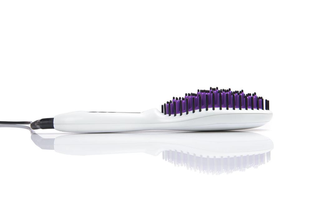 Instyler STRAIGHT UP Pro Straightening Brush - 1 Inch Ceramic Ionic Hair Straightener for Smooth & Shiny Hair - Perfect for Home Use, Travel & Salon Styling