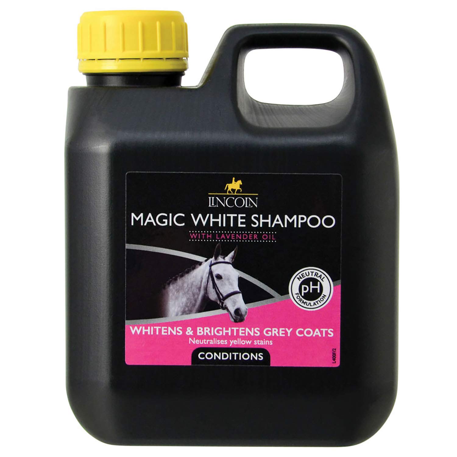 Lincoln Magic White Horse Shampoo 500ml - Gentle Whitening & Cleansing Formula for Show Horses - Perfect for Competition Prep & Daily Grooming
