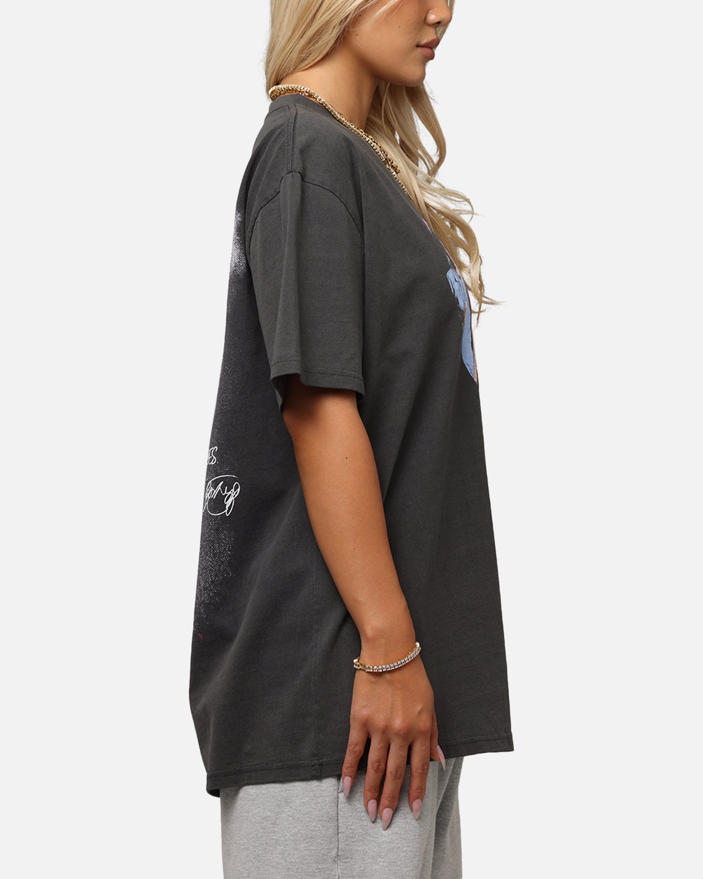 American Thrift X Scott Pilgrim Ramona & Scott Graphic Heavy T-Shirt - Black Wash Vintage Style - Perfect for Cosplay, Comic Con & 90s Retro Fashion