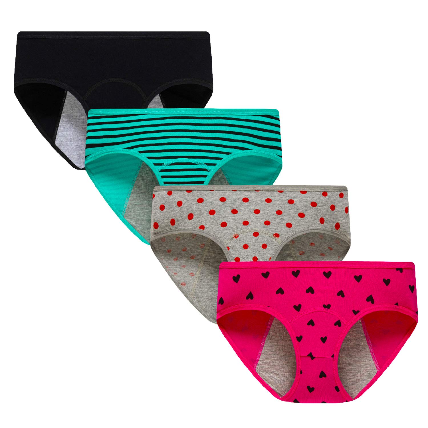 Teen Girls Period Underwear - Cotton Soft Briefs for Teens & Women | Comfortable & Leakproof