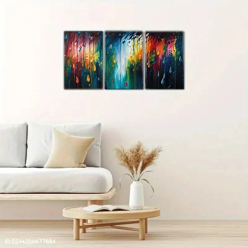 3pcs Abstract Art Style Modern Minimalist Poster - Metal Print Wall Decor - Ready to Hang - Perfect for Living Room, Bedroom & Office Decor