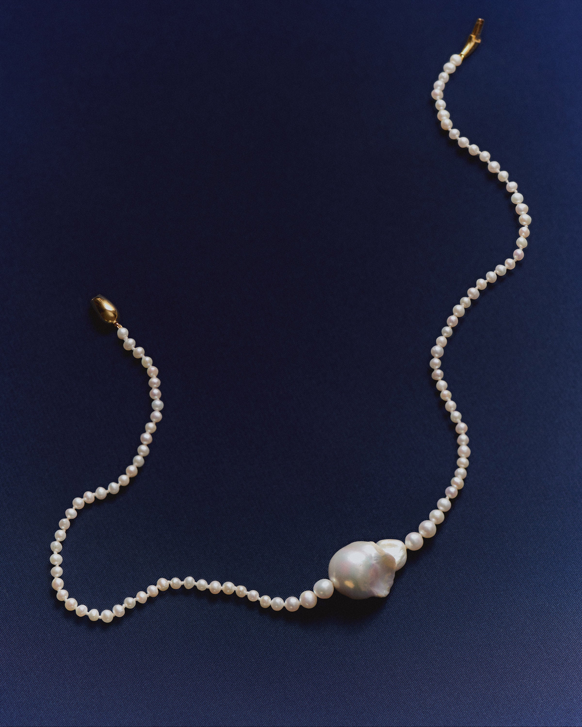 GRID 2 La Perla Necklace for Women - Elegant Pearl Jewelry Gift for Her - Perfect for Weddings, Anniversaries & Special Occasions