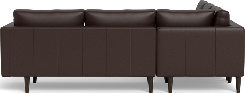 Ladybird 103 Genuine Leather Corner Sectional Sofa - Modern L-Shaped Couch for Living Room, Lounge & Home Theater Comfort
