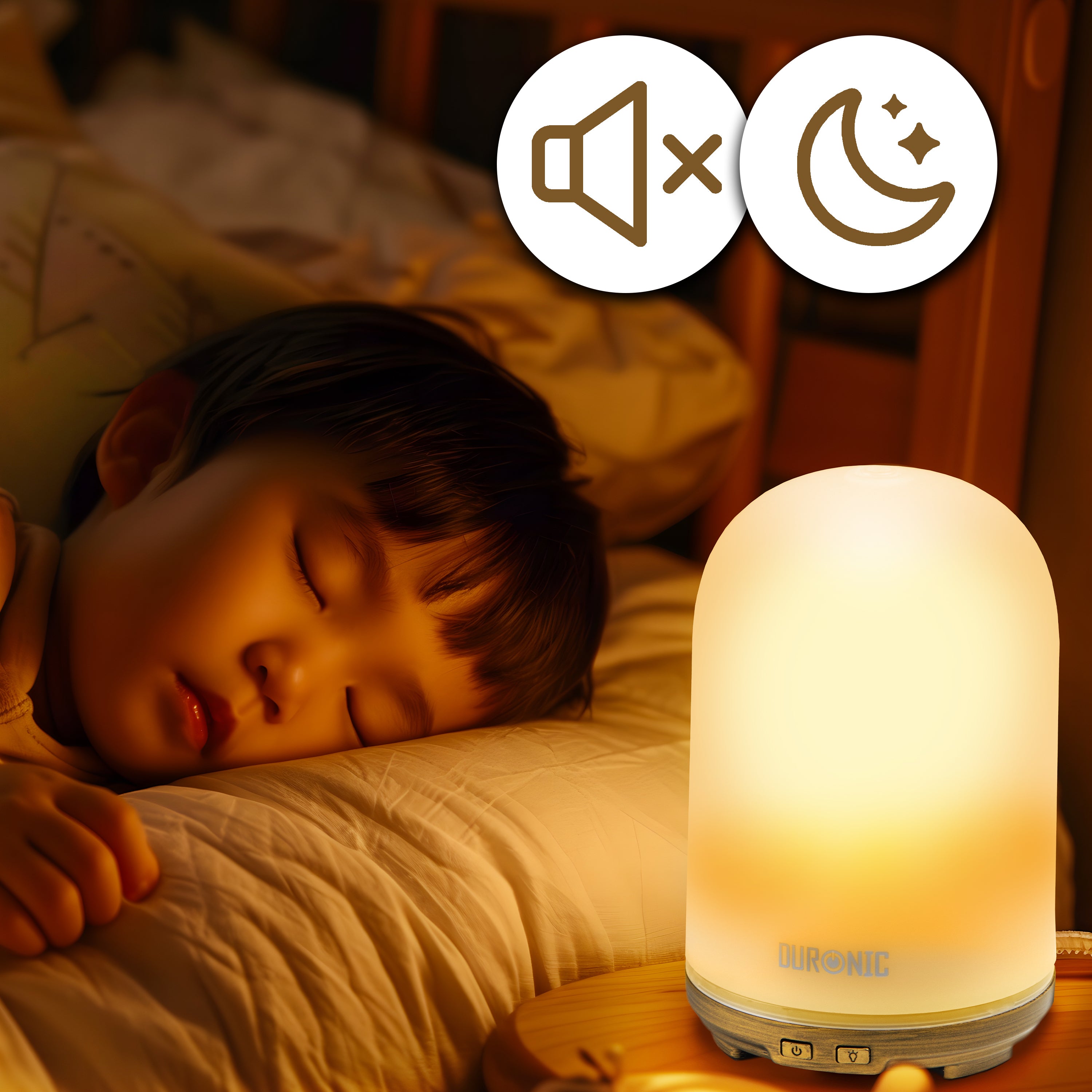 Duronic AD11 100ml Ultrasonic Essential Oil Diffuser with 7 Color LED Lights - Aromatherapy Diffuser for Home, Office, Bedroom & Spa - Compact Electric Oil Scented Humidifier for Relaxation, Sleep & Stress Relief - Perfect for Yoga, Meditation and Creating a Calming Atmosphere