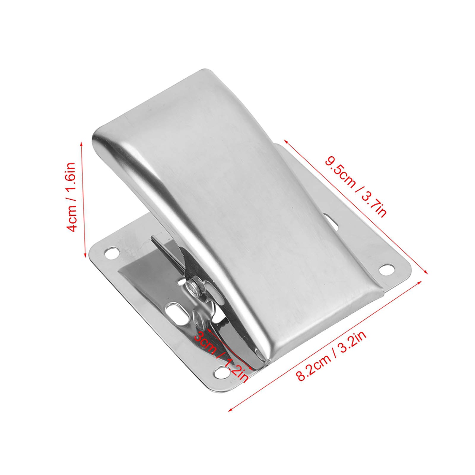 Keenso Rustproof Stainless Steel Fish Fillet Clamp with Mounting Screws - Heavy Duty Kitchen Tool for Fish Cleaning Board & Fillet Board - Perfect for Home Chefs, Anglers, and Outdoor Cooking