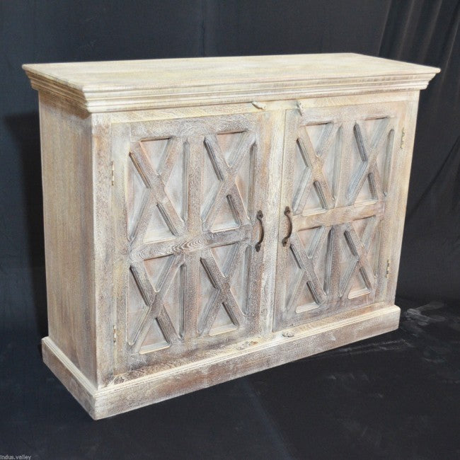 French Style Solid Wood Sideboard - Elegant Buffet Cabinet for Dining Room, Living Room & Entryway Storage