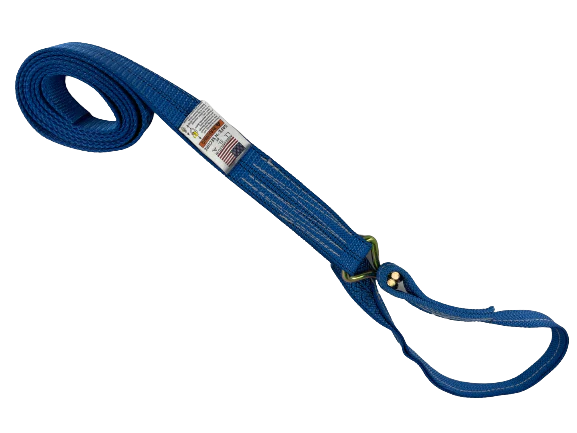 2-Pack 10-Foot Heavy-Duty Sewn Loop Wheel Straps with Wire Hooks - Secure Towing, Hauling & Transport for ATVs, Trailers & Off-Road Vehicles