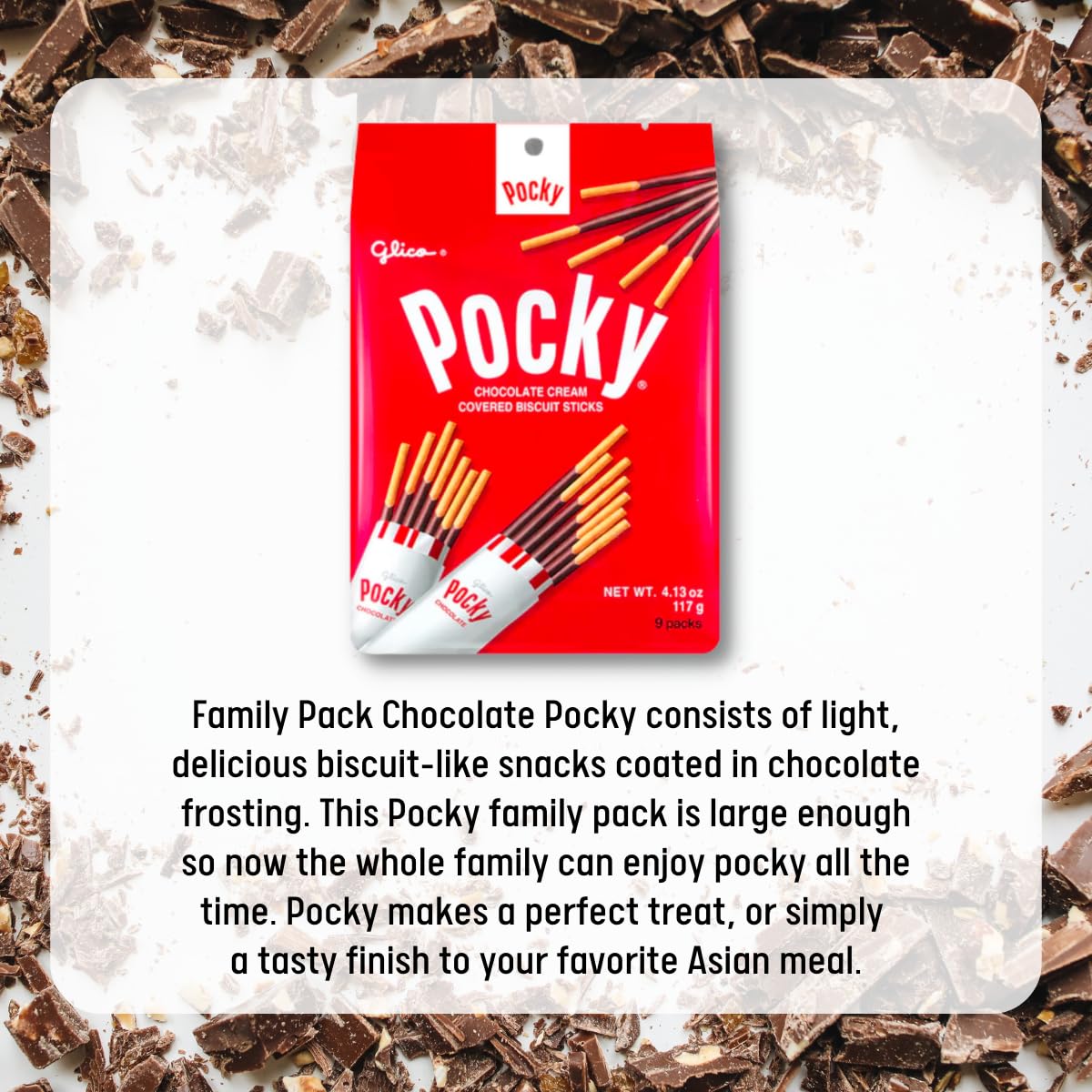 Pocky Sticks Family Pack - 2 Variety Packs (Chocolate & Strawberry Cream) | 9 Count per Pack | Authentic Japanese Snacks | Perfect for Parties, School Lunches & Office Treats