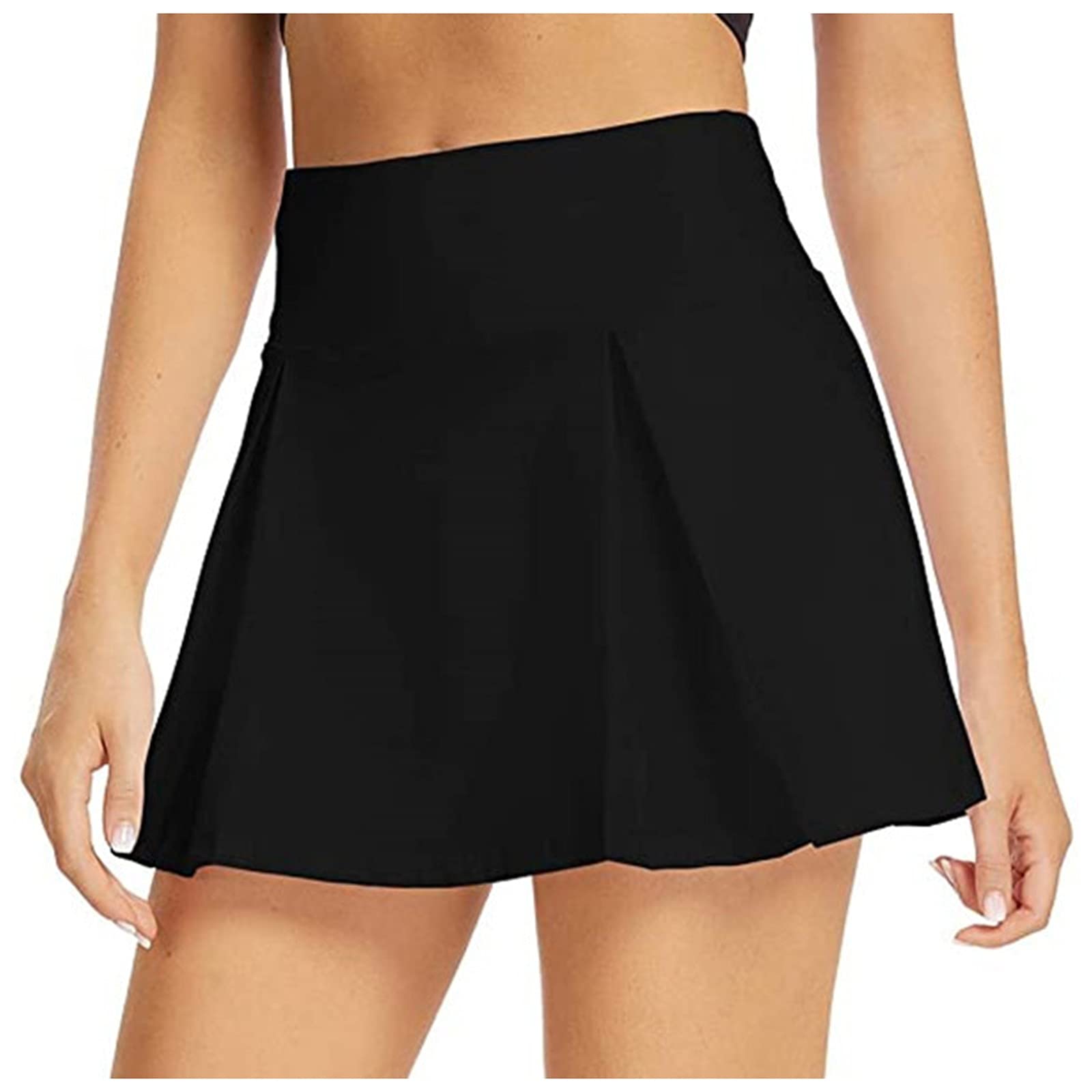 Women's Floral Midi Skorts - Stretchy Golf & Tennis Skirt Shorts with Pockets - Comfortable Athletic Wear for Sports, Workouts, and Casual Outings