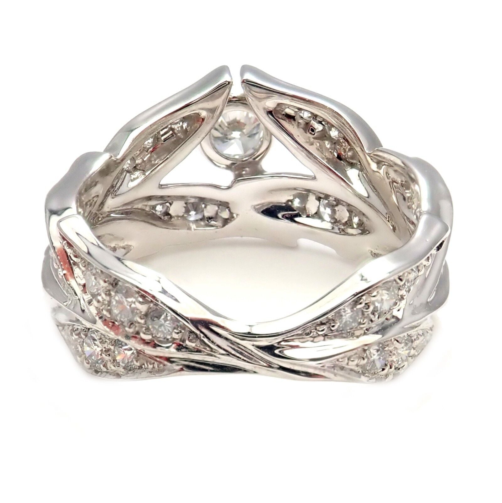 Authentic Carrera Y Carrera 18k Gold Greco Roman Diamond Crown Ring for Women - Elegant Princess Style Jewelry Gift for Anniversary, Wedding & Special Occasions
