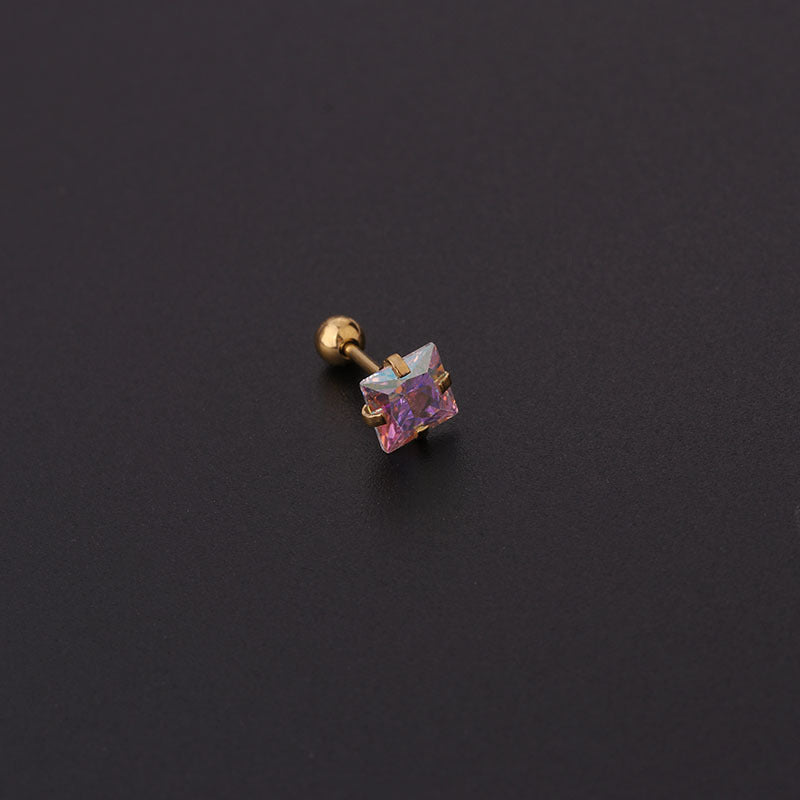 20G Cartilage Tiny Stud Earrings - Opal Stud Earrings for Women | HSPJ600 | Perfect for Daily Wear, Parties & Gifts