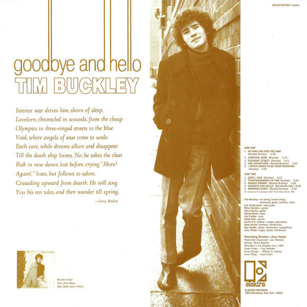 Tim Buckley - Goodbye And Hello Vinyl LP Album (Mono, Reissue, Gatefold) - Near Mint (NM/M) Condition - Perfect for Vintage Music Collectors & Audiophiles