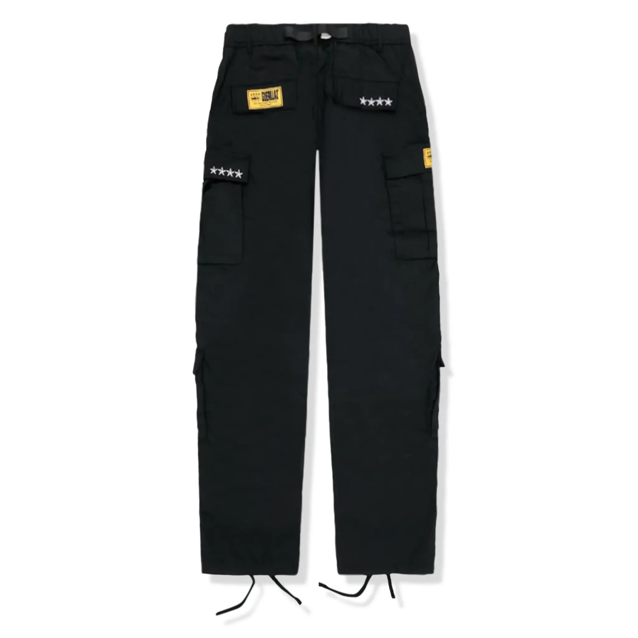 Corteiz Guerillaz Black & White Cargo Pants - Men's Streetwear Joggers with Multiple Pockets | Perfect for Urban Fashion, Hip Hop Style & Outdoor Activities