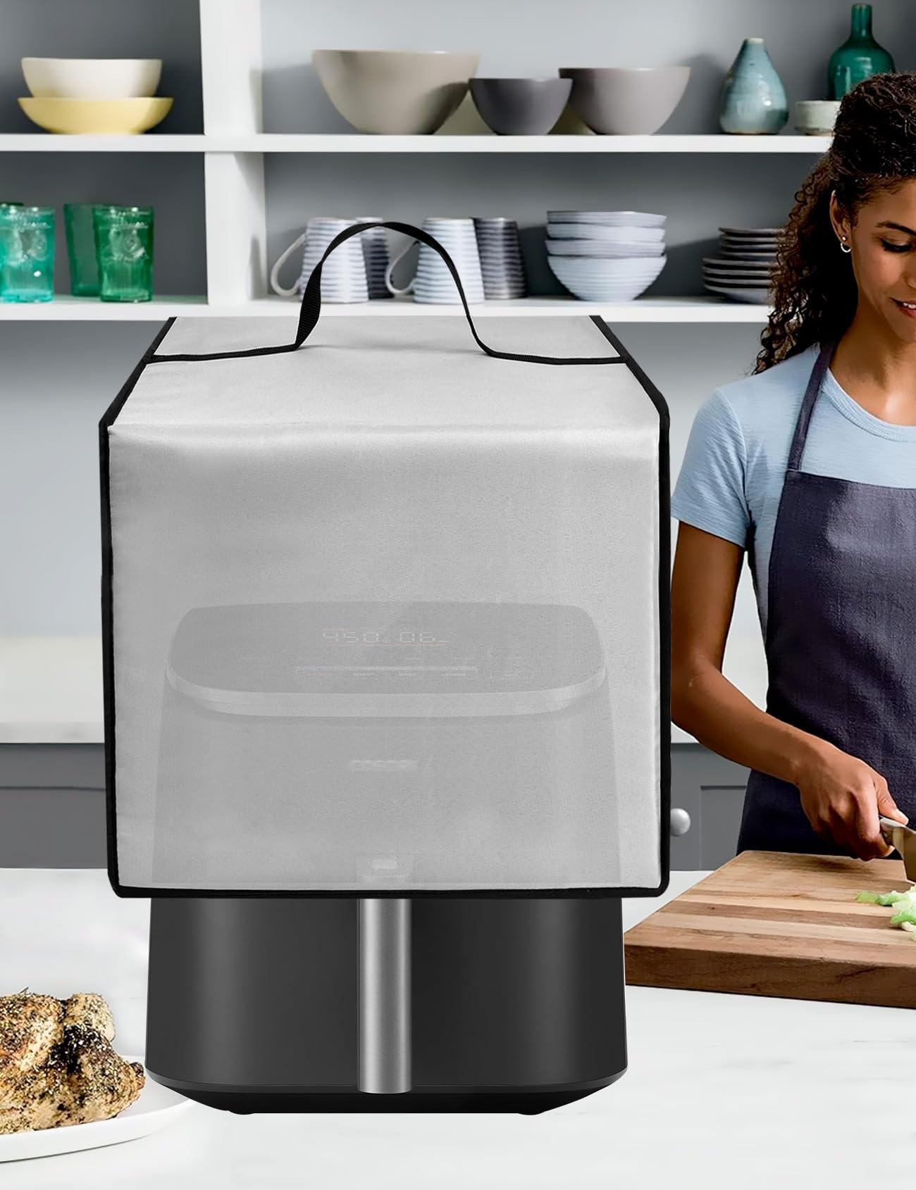 Heat-Resistant Waterproof Nylon Air Fryer Cover for COSORI 6QT & Instant Pot Vortex Plus 6QT XL - Protective Case for Air Fryers & Electric Pressure Cookers - Perfect for Kitchen Storage & Travel Use