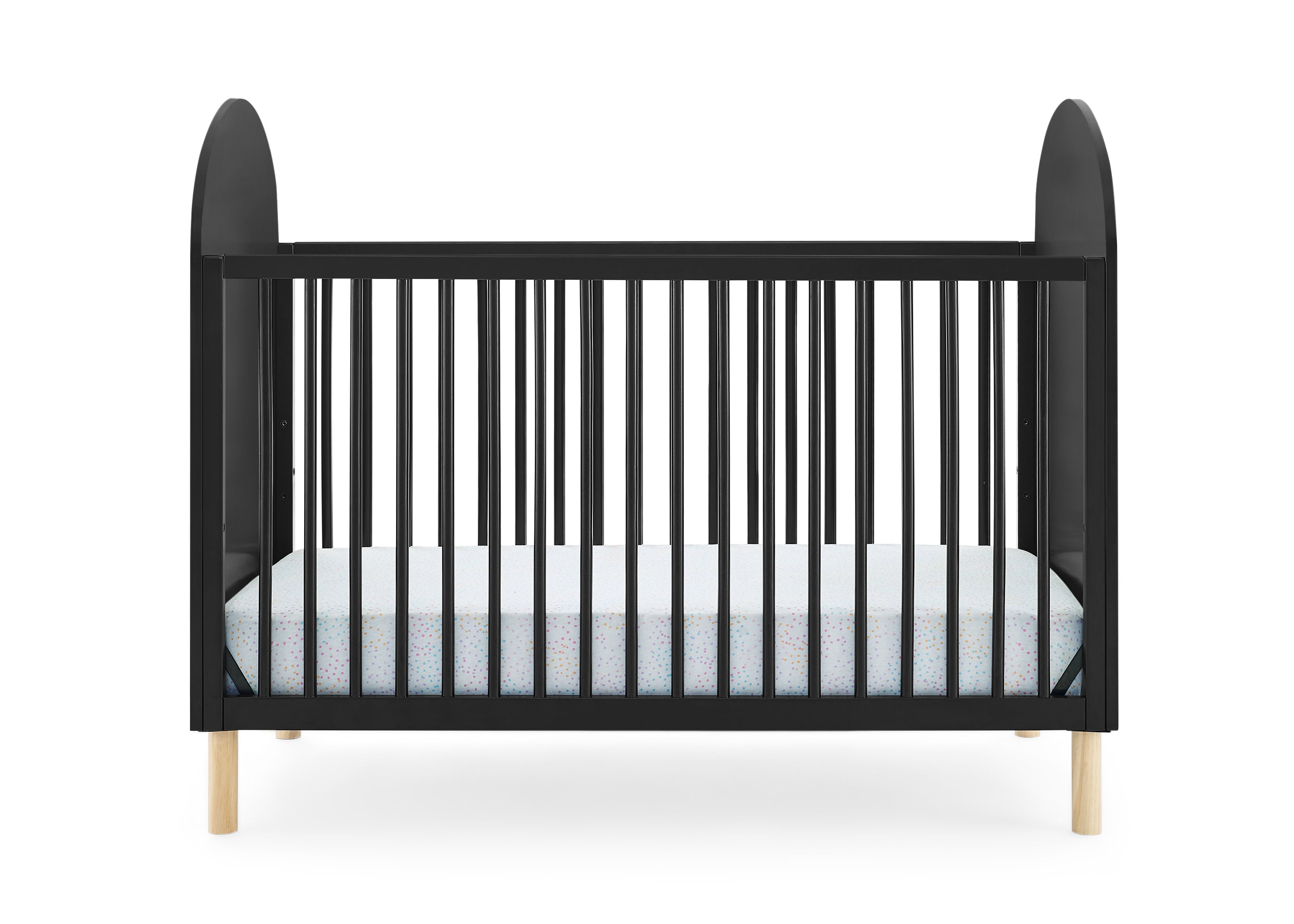 Reese 4-in-1 Convertible Baby Crib - Toddler Bed, Daybed & Full-Size Bed | Safe & Stylish Nursery Furniture for Newborns to Teens | Perfect for Small Spaces & Growing Families