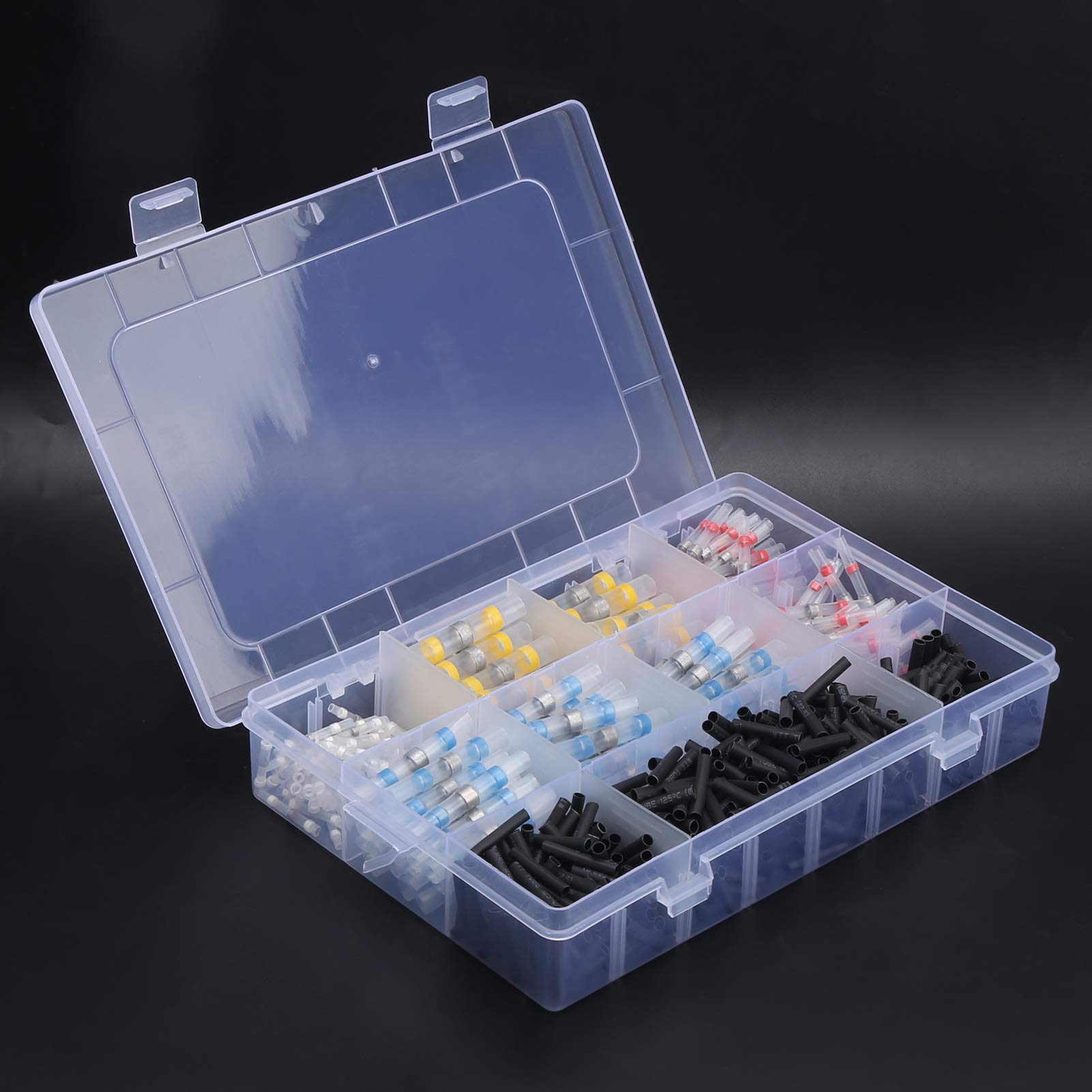600pcs Waterproof Heat Shrink Solder Seal Wire Connectors - Polyethylene Electrical Butt Connectors for Automotive, Boat & Truck Wiring - Ideal for Marine, RV and Outdoor Electrical Repairs