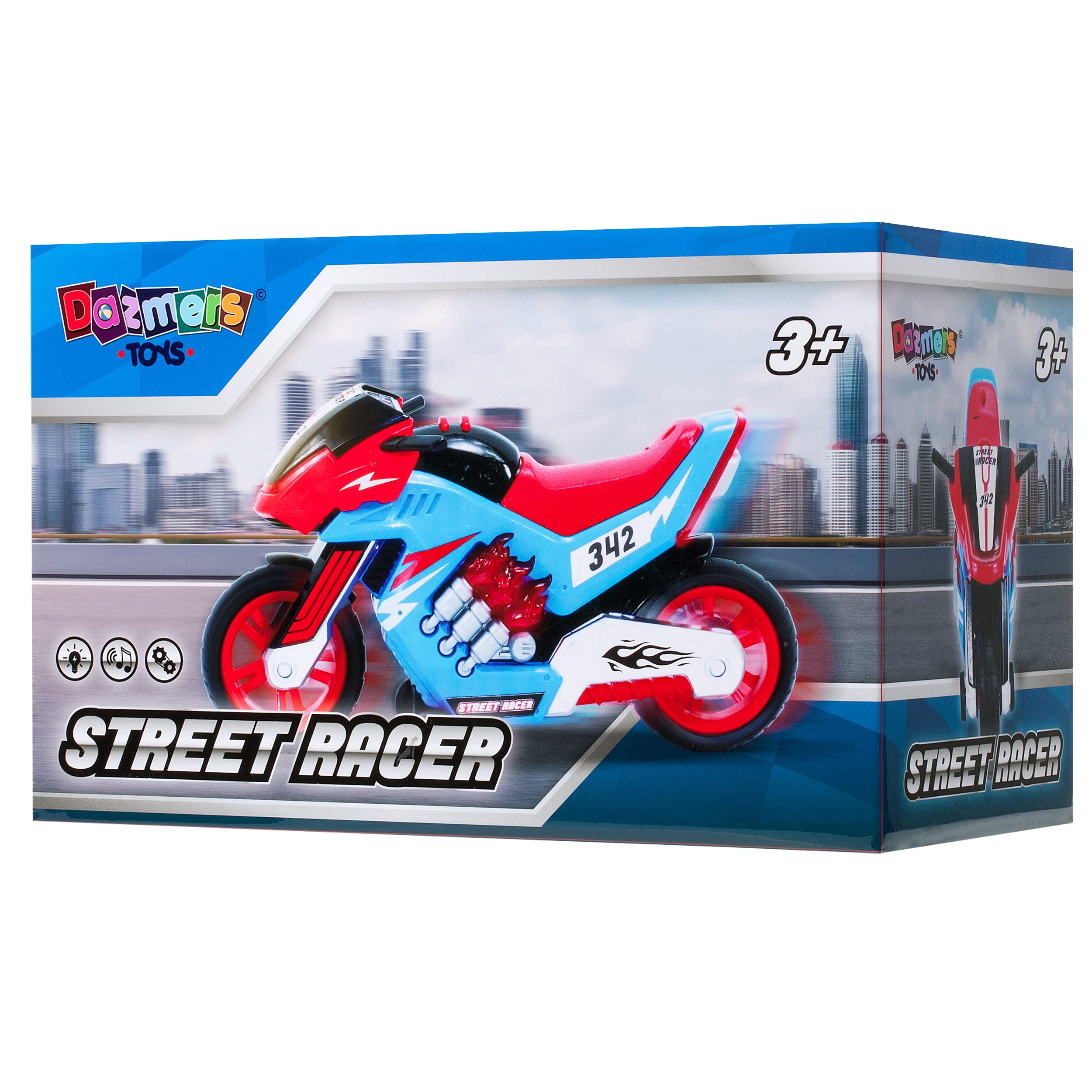 Dazmers Electric Motorcycle Toy for Kids 3+ Years - 10