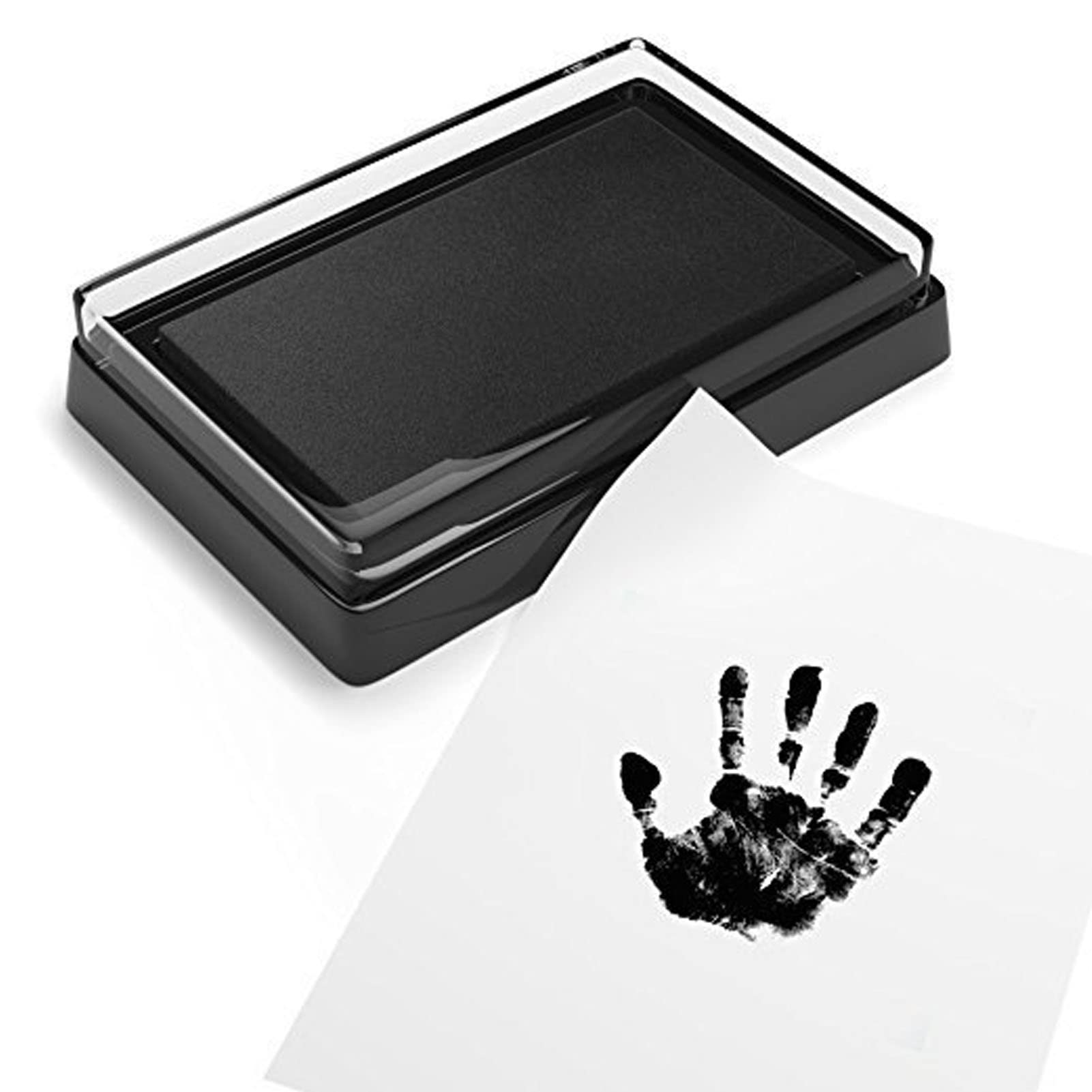 TOPINCN Baby Handprint & Footprint Ink Pad Kit - Non-Toxic Black Ink for Creating Lasting Keepsakes, Perfect for Baby Shower Gifts, Newborn Memories & First Year Milestones