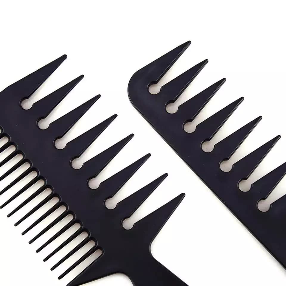 VELORA Professional 10-Piece Hair Comb Set - Styling & Cutting Brushes for Salon & Home Use - Black Hairdressing Tools for Men & Women - Perfect for Haircuts, Styling, Detangling & Blowouts