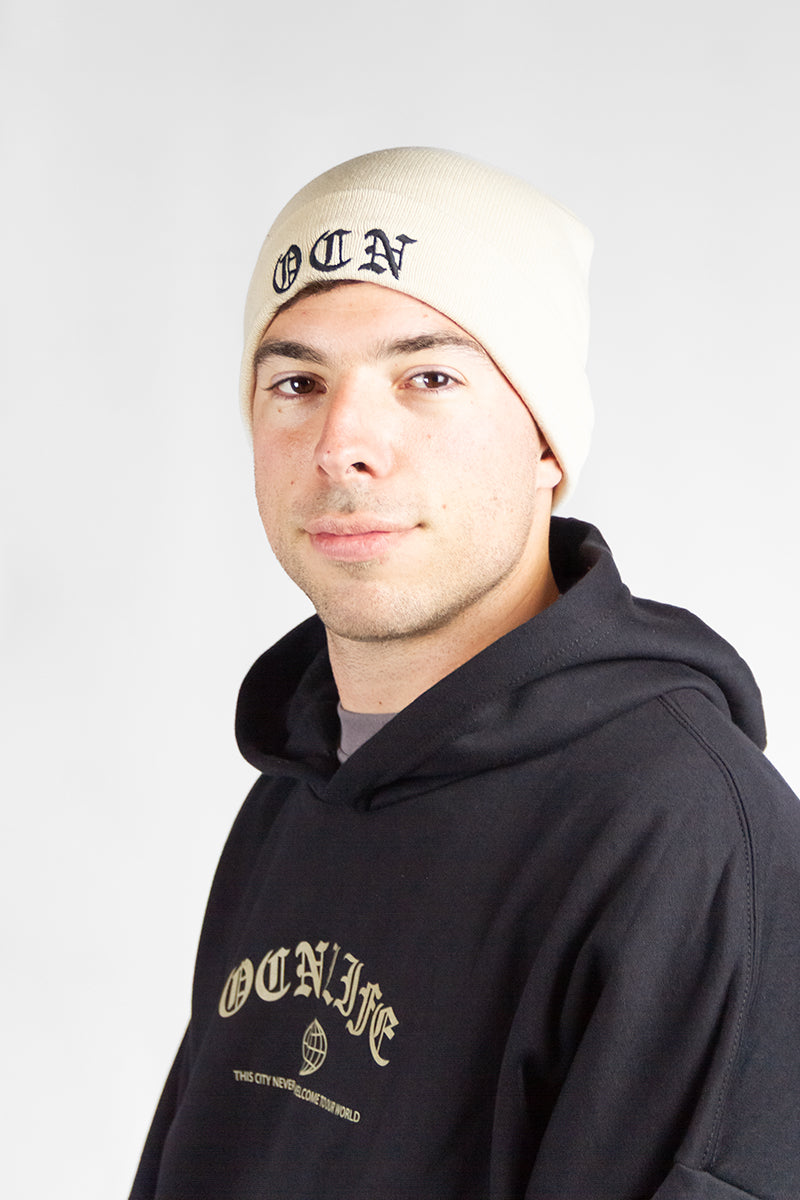 OCN Large Crudo 609 Wool Knit Beanie - Warm Winter Hat for Men & Women - Perfect for Skiing, Snowboarding & Outdoor Activities