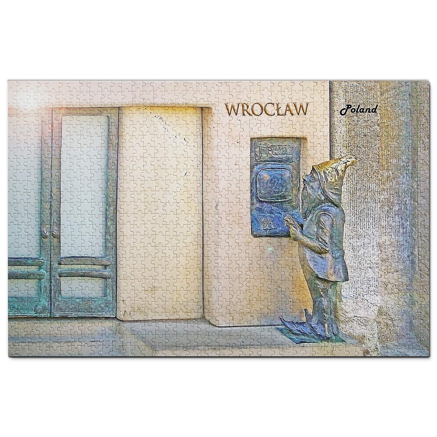 1000-Piece Wooden Jigsaw Puzzle - Wroclaw's Dwarfs of Poland, Travel Souvenir & Home Decor for Puzzle Lovers & Collectors | Perfect for Family Game Nights, Stress Relief & Educational Fun